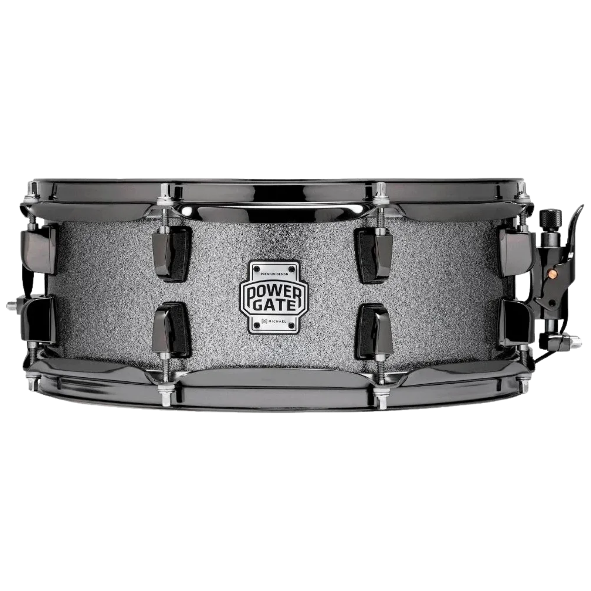Caixa de Bateria Michael Powergate Graffiti PGG1305 13x5 com Aros Power Hoop 2,3mm e Esteira 24 Fios