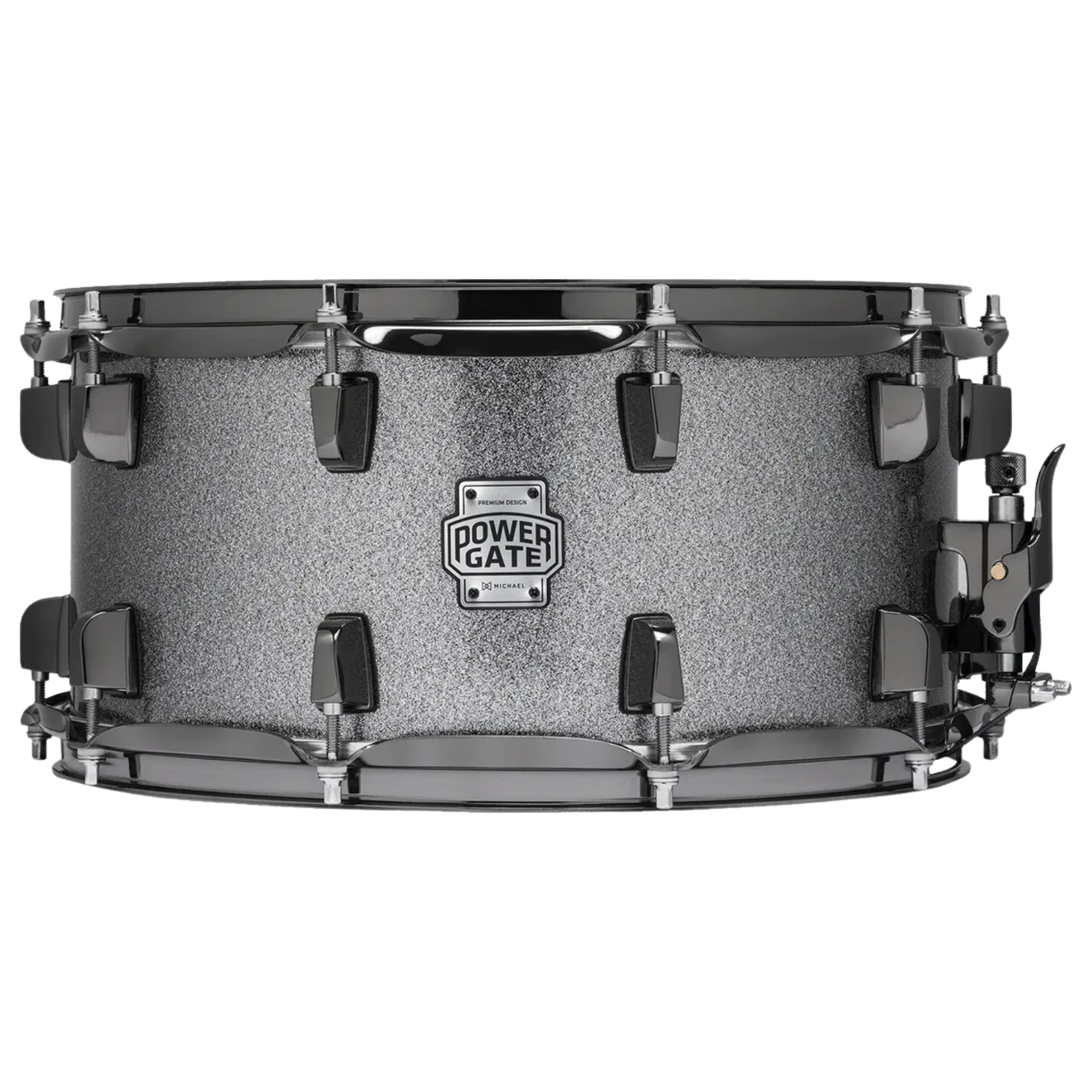 Caixa de Bateria Michael Powergate Graffiti PGG1407 14x7 com Aros Power Hoop 2,3mm e Esteira 24 Fios