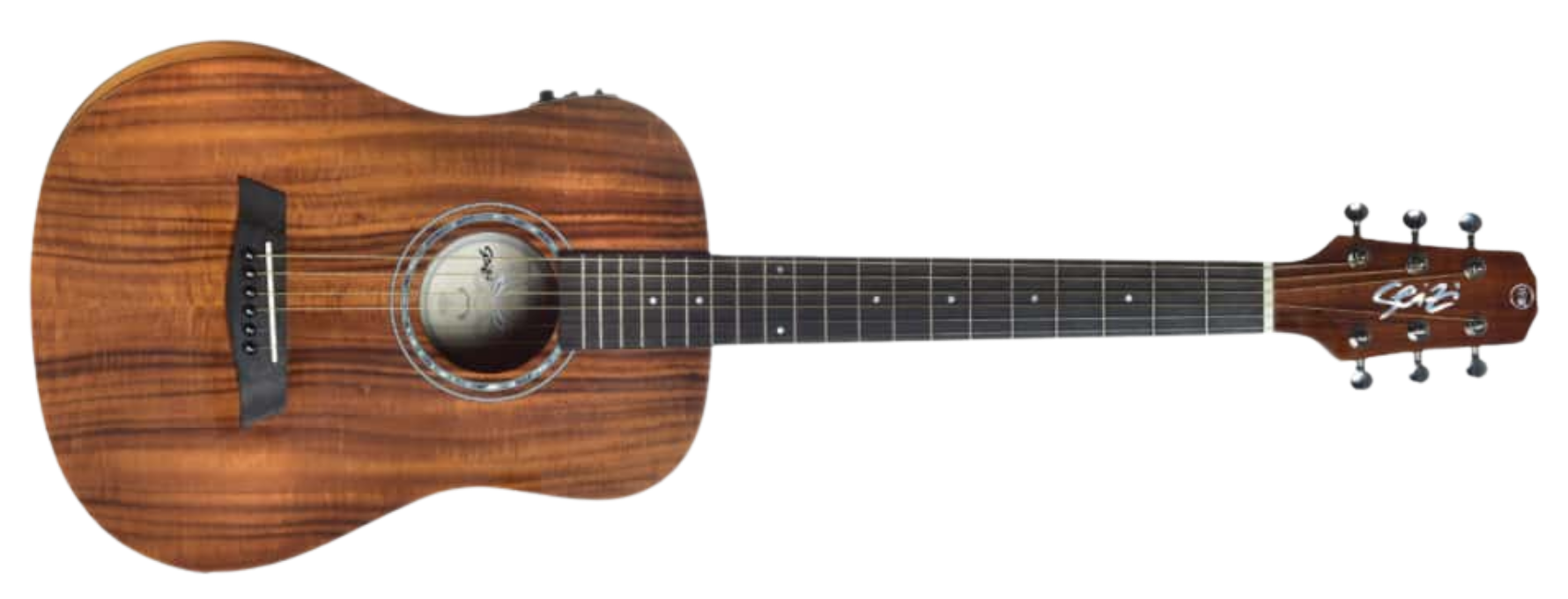 Violão Eletroacústico Aço Seizi Baby NEO Tokyo Koa Satin com Armrest e Bag 10360390