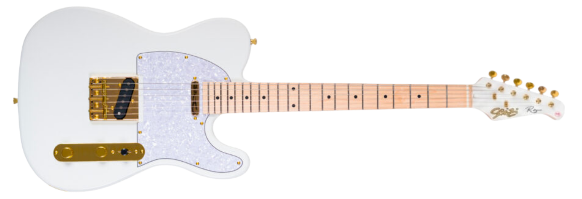 Guitarra Seizi Saitama TL Reinaldo Meirelles White Gold SS com Alnico V Ponte Vintage e Bag 10361217