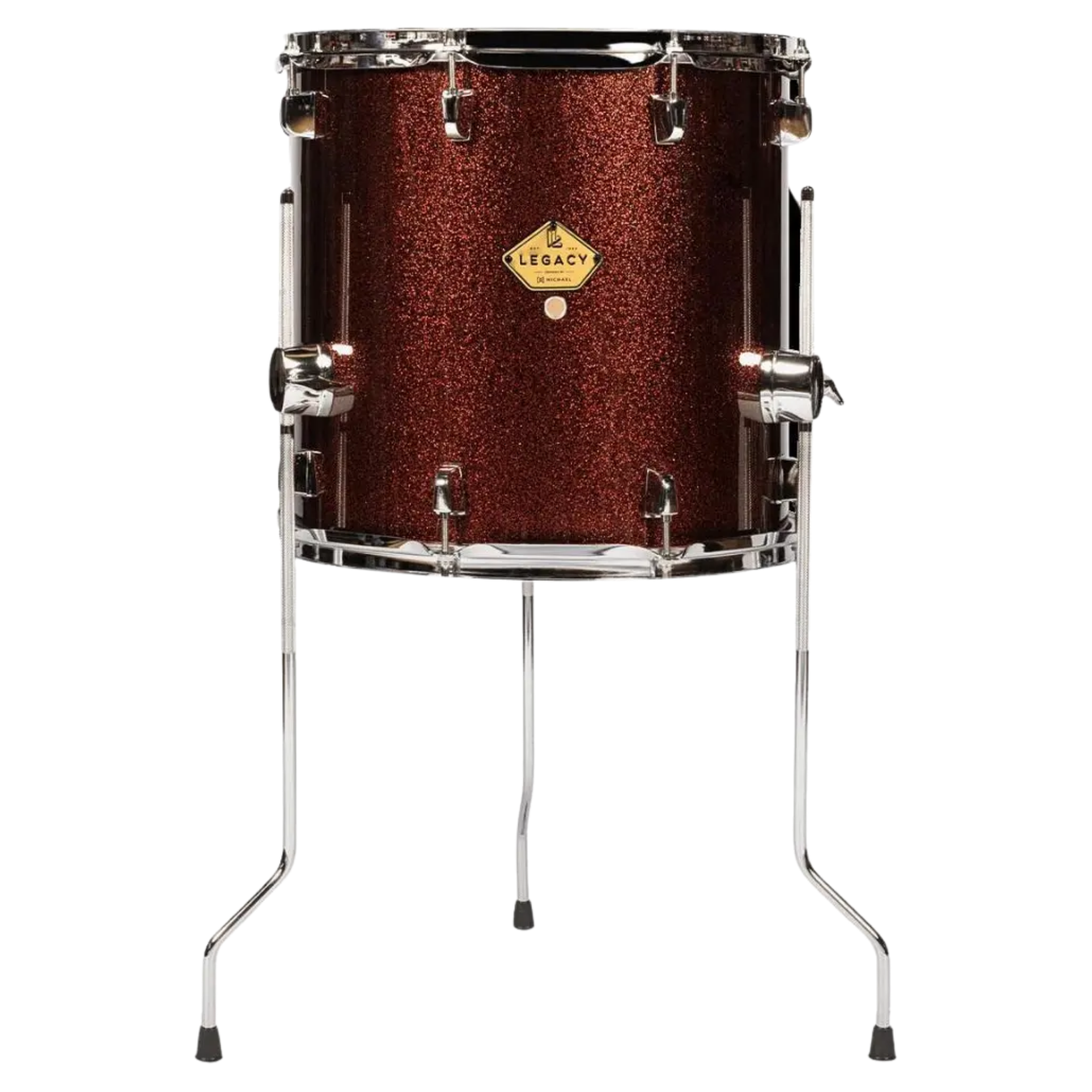 Surdo para Bateria Michael Legacy DMLF1616 SWR Sparkle Wine 16" x 16" Casco Poplar com Pés Extralongos