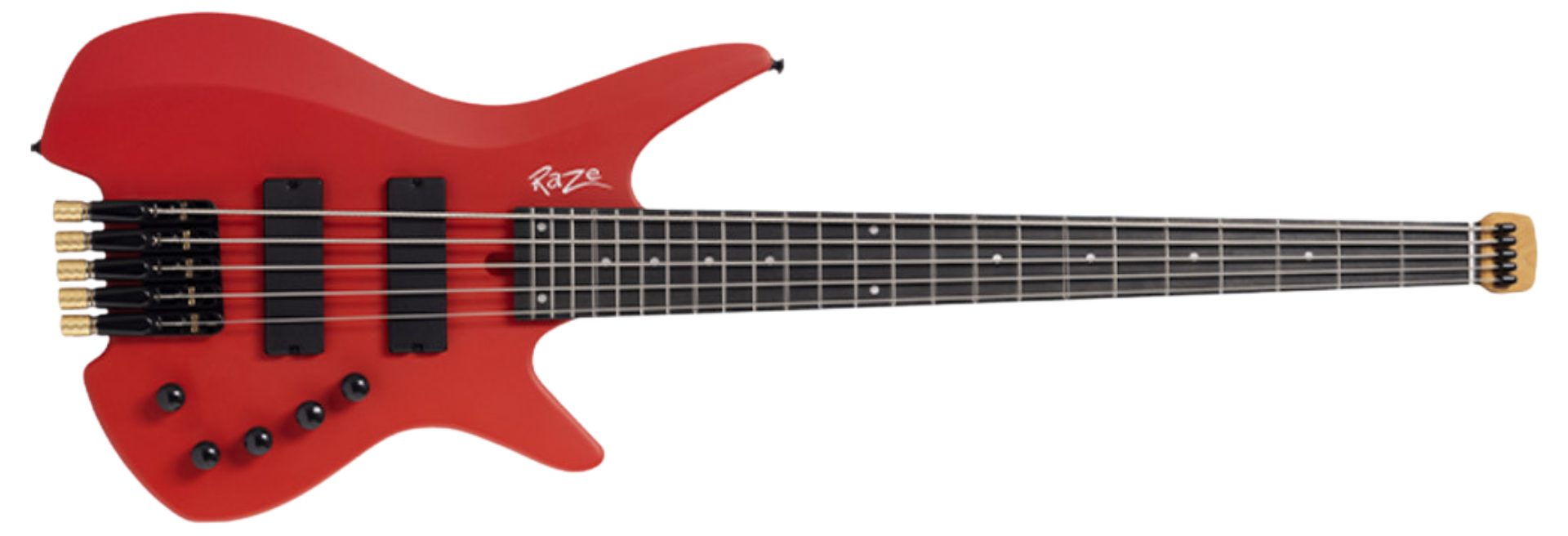 Contrabaixo Michael Raze BMR505 MS Matte Scarlet Headless 5 Cordas Ativo Escala 34"