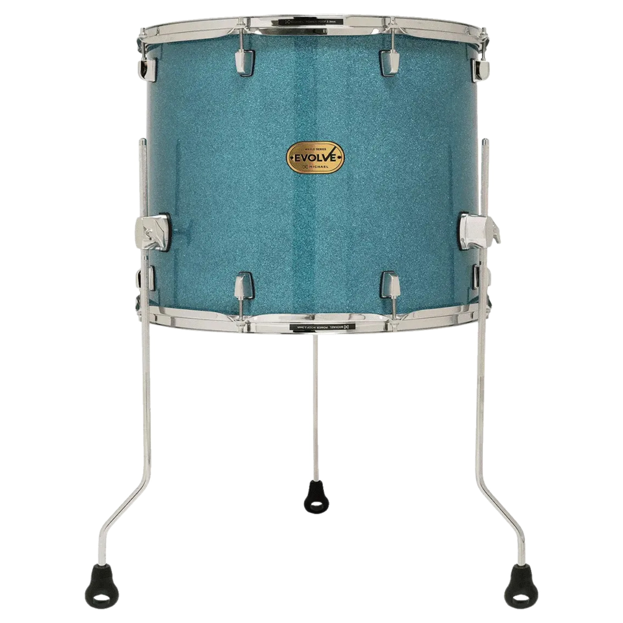 Surdo para Bateria Michael Evolve DMEF1616 LLB Lacquer 16" x 16" Casco Maple com Air Float System