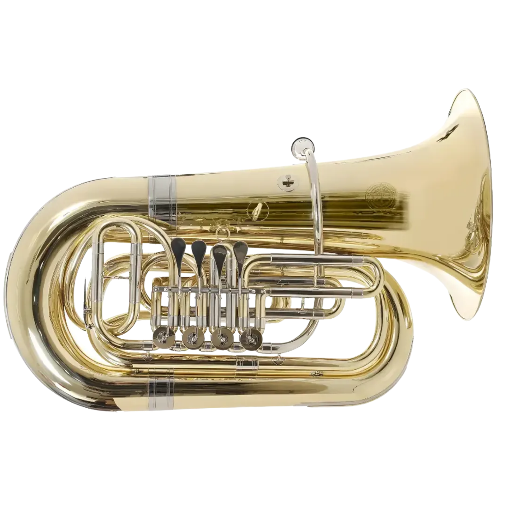 Tuba Zellmer ZBB700L 4 Rotores 4/4 Sib Bb Laqueado Profissional