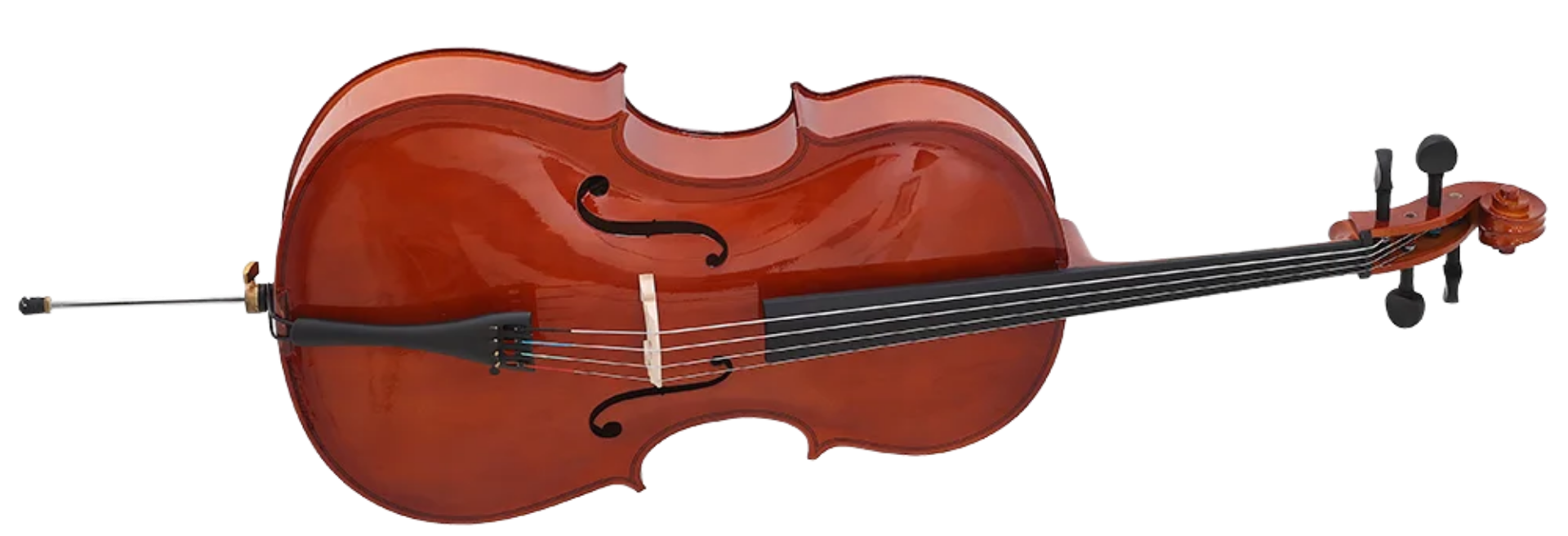 Violoncelo Acústico Zellmer ZLM34NC 3/4 Natural com Tampo Maciço e Bag