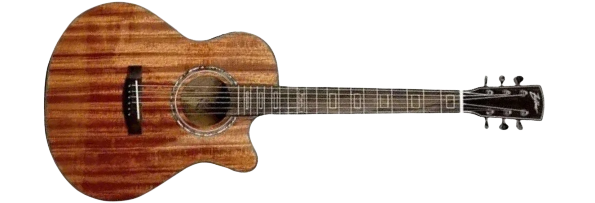 Violão Eletroacústico Aço Zellmer Pilgrim Mahogany Fosco com Cutaway e Bag