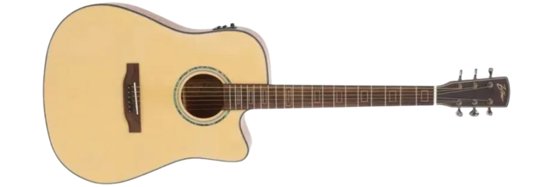 Violão Eletroacústico Aço Zellmer Heritage Spruce Fosco com Cutaway