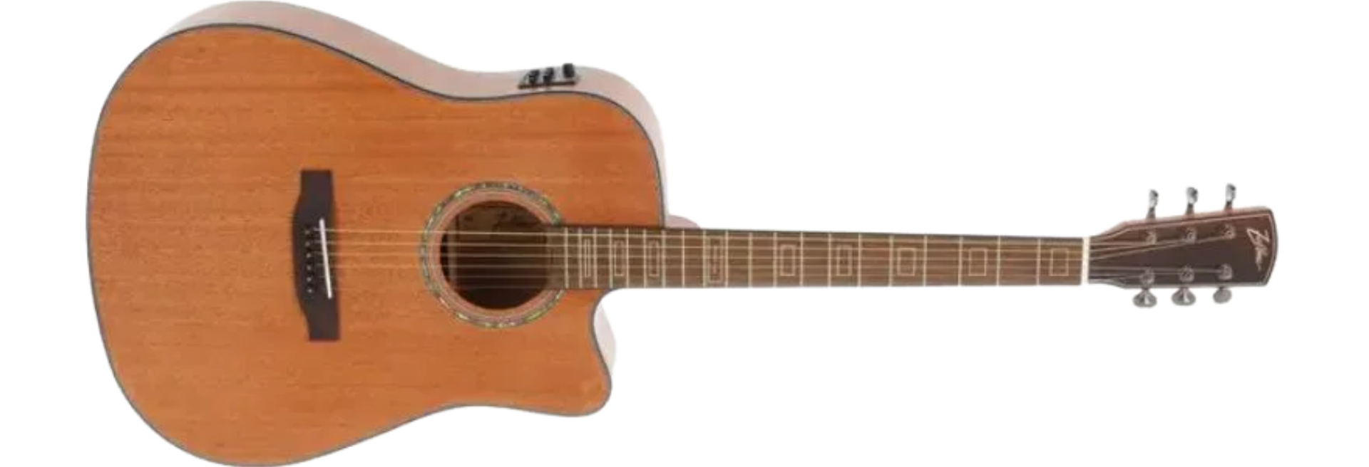 Violão Eletroacústico Aço Zellmer Heritage Mahogany Fosco com Cutaway