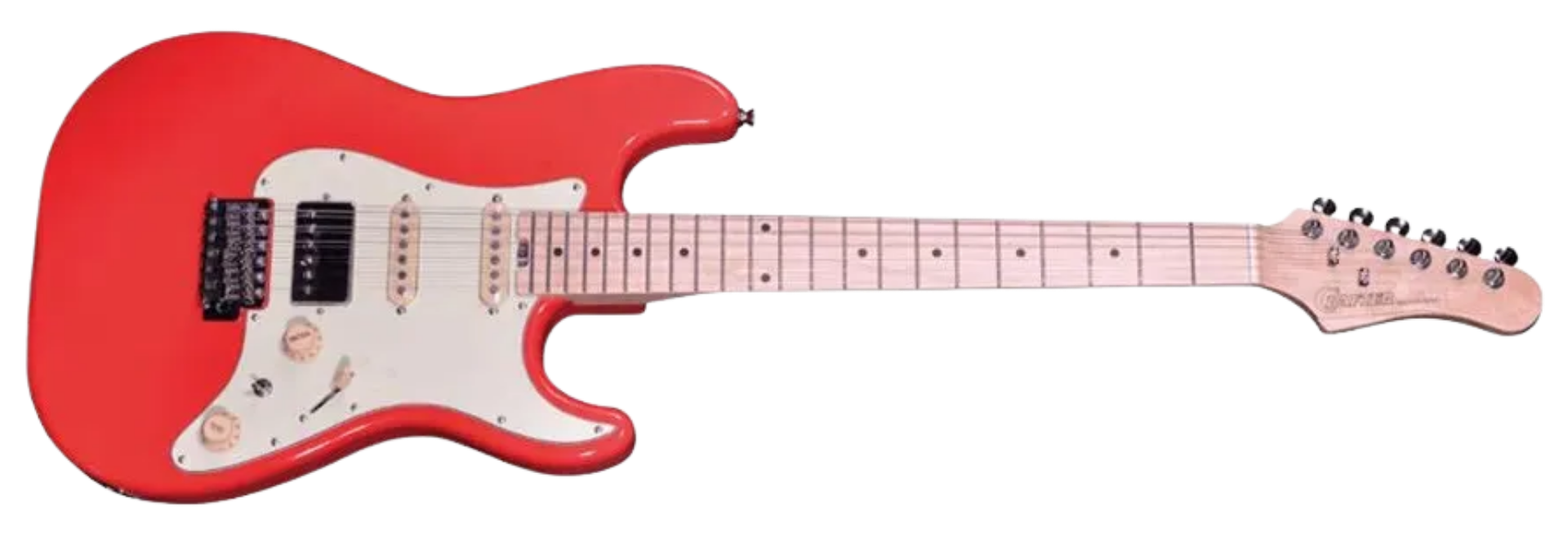 Guitarra Crafter Modern S Sera Vintage Red HSS Corpo em Alder Escala em Inox 22 Trastes Tremolo Vintage