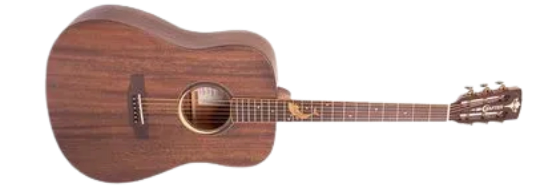 Violão Eletroacústico Aço Crafter Folk Mind W Premium Natural Tampo em Spruce Sólido Lateral e Fundo e Bag