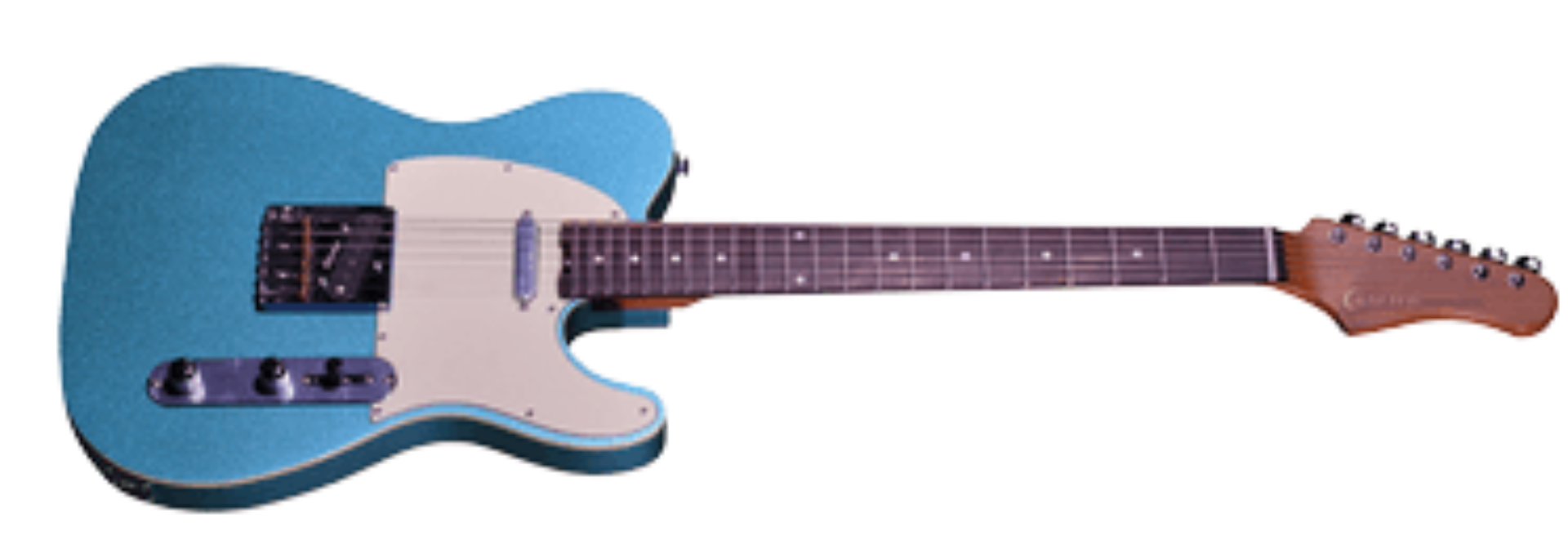 Guitarra Crafter Modern Seoul II 60 S T VVS Blue Corpo em Alder Escala em Rosewood 22 Trastes HSS Tremolo Vintage