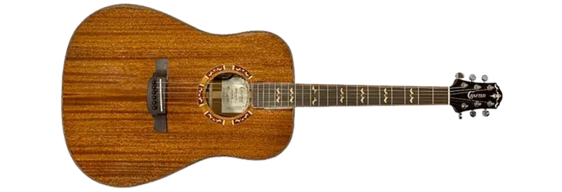 Violão Eletroacústico Aço Crafter STG D15E DS2 Pro Folk Mahogany com Bag