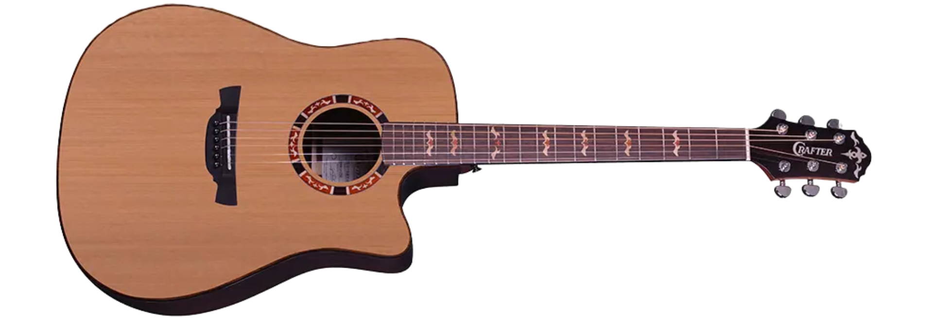 Violão Eletroacústico Aço Crafter STG D18CE Pro Folk com EQ DS-2 Pro e Bag