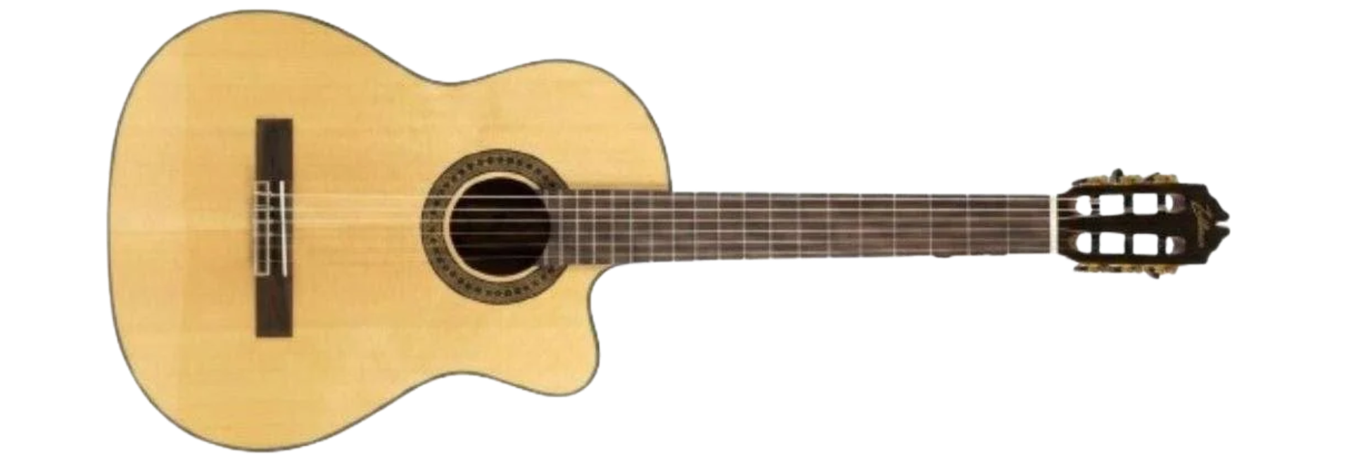 Violão Eletroacústico Nylon Zellmer Primevo Clássico Spruce Cutaway Brilhante com Equalizador e Afinador
