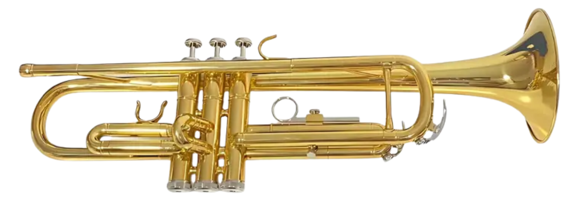 Trompete Zellmer ZTR-300L Afinação Bb Sib Laqueado com Estojo e Bocal