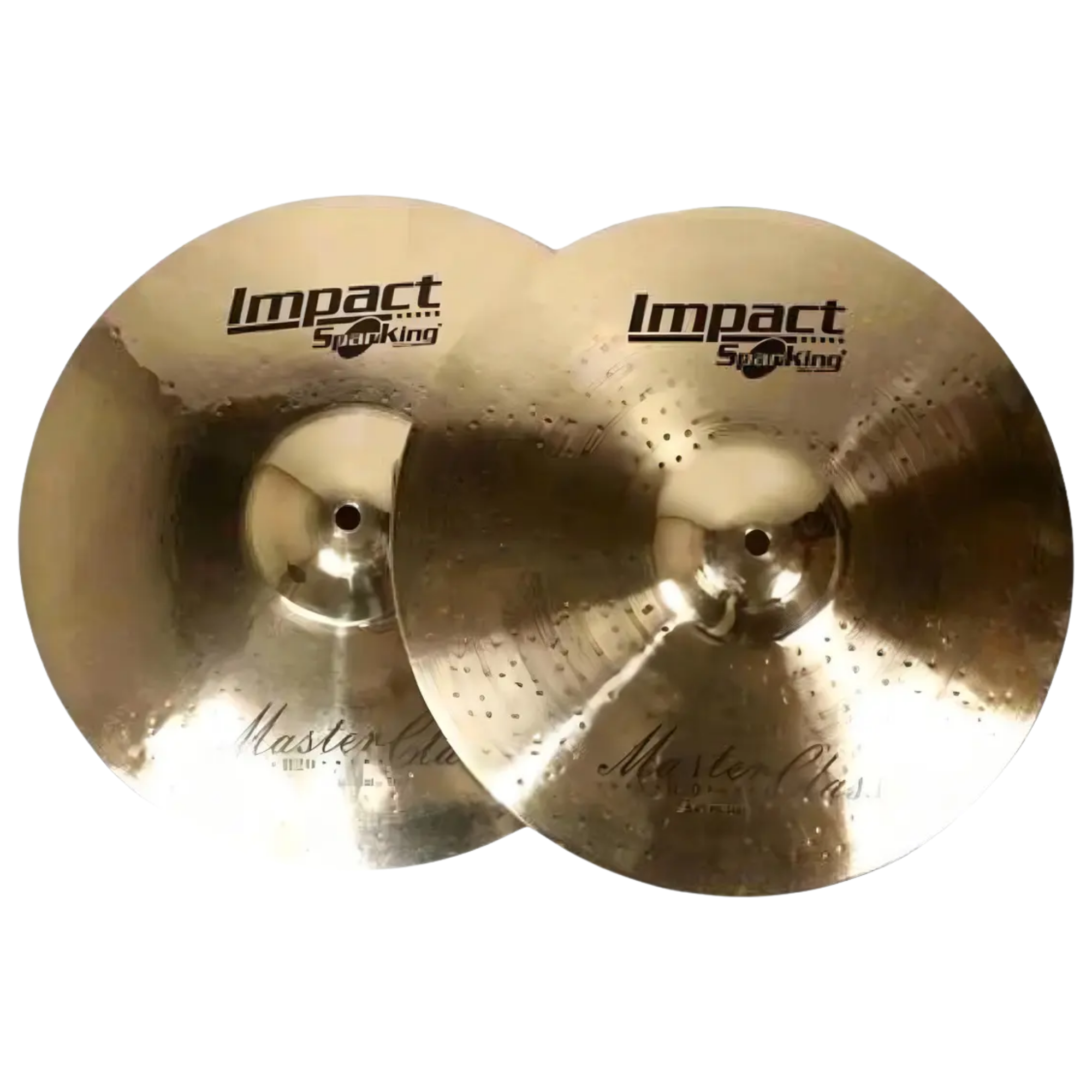 Prato Hi-Hat Impact Master Class B20 Spanking 14" Par de Pratos para Bateria