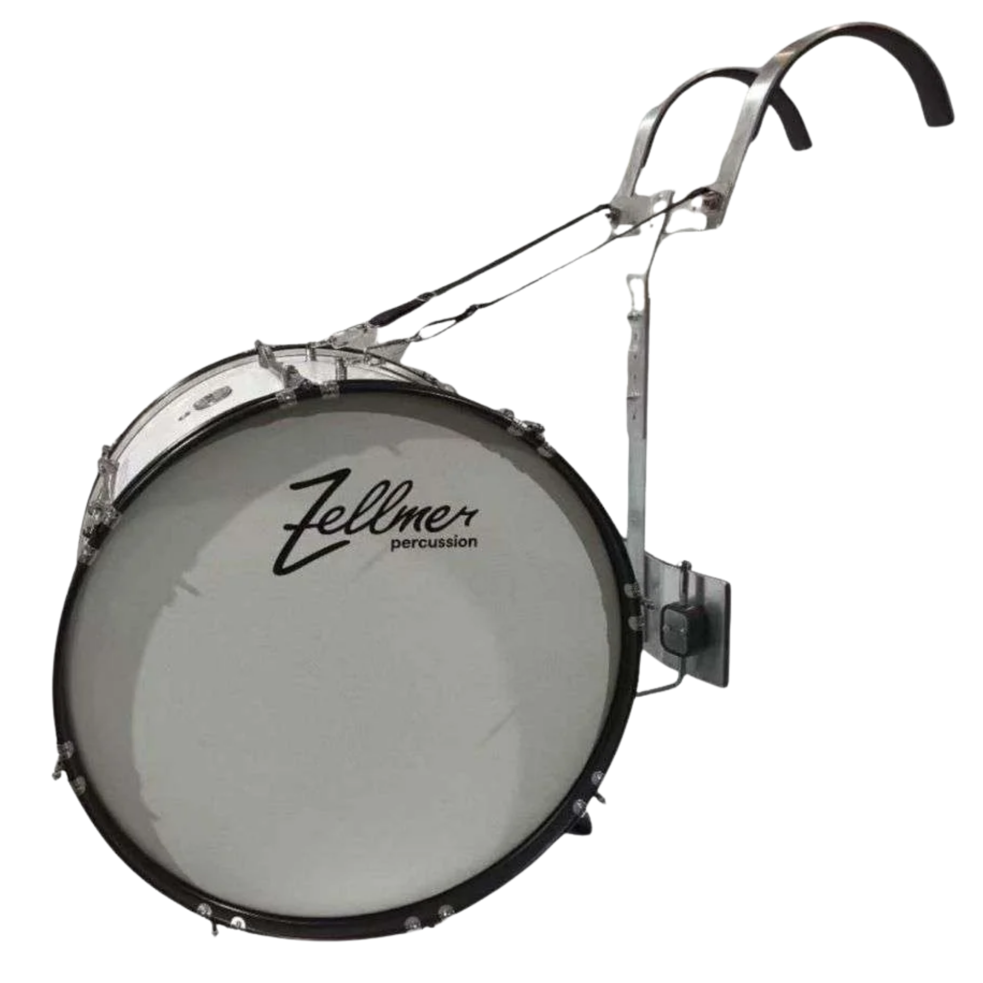 Bumbo Marcial Zellmer Combat 20x14 com Colete Carrier para Fanfarra e Marching Band
