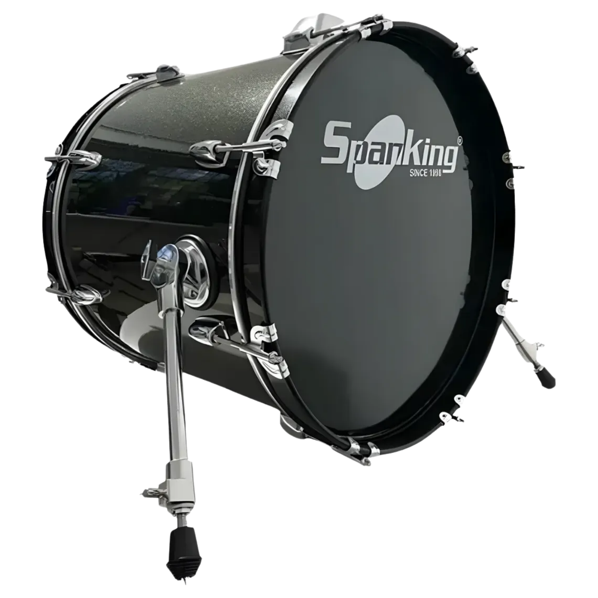 Bumbo de Bateria Spanking 22" Black Sparkle Preto para Bateria Acústica
