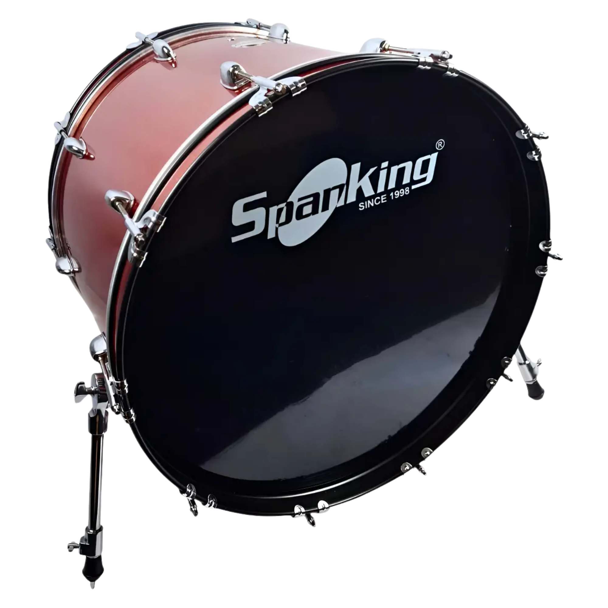 Bumbo de Bateria Spanking 22x16 10 Afinação Orange Sparkle para Bateria Acústica