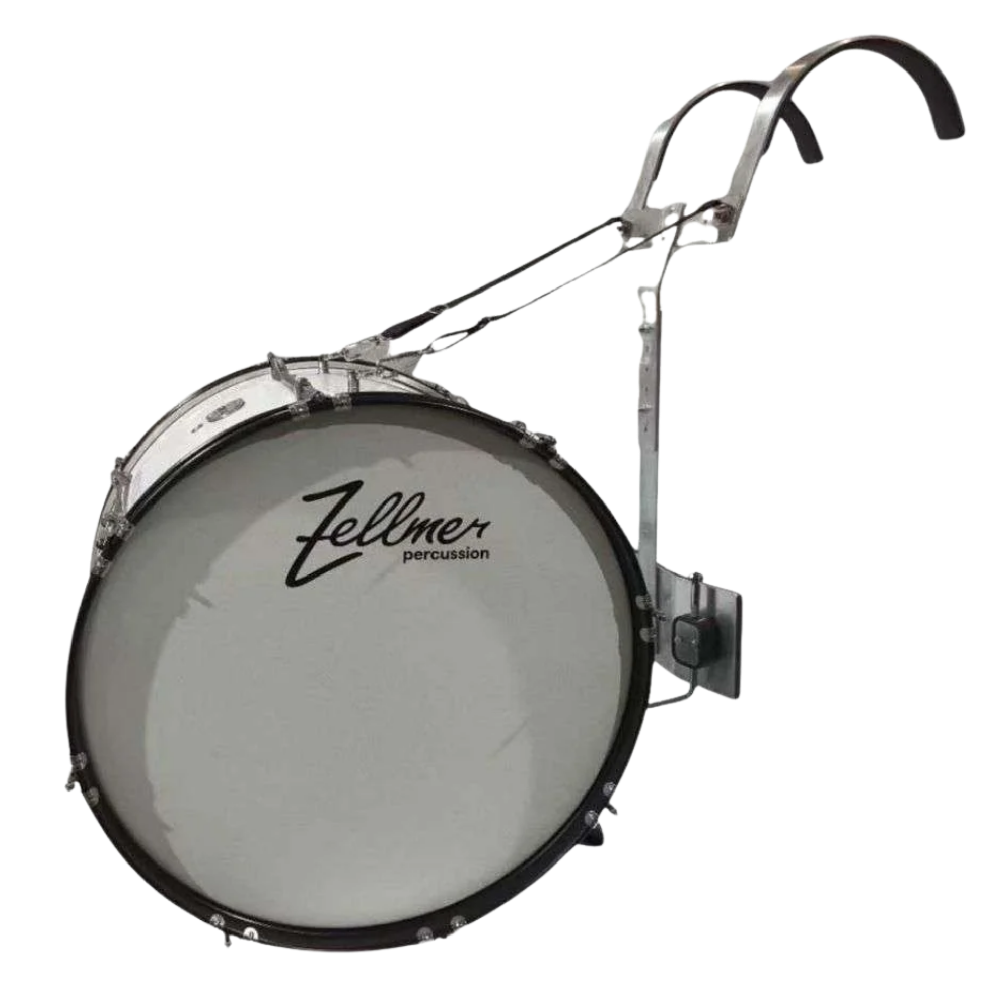 Bumbo Marcial Zellmer Combat 18x14 com Colete Carrier para Fanfarra e Marching Band