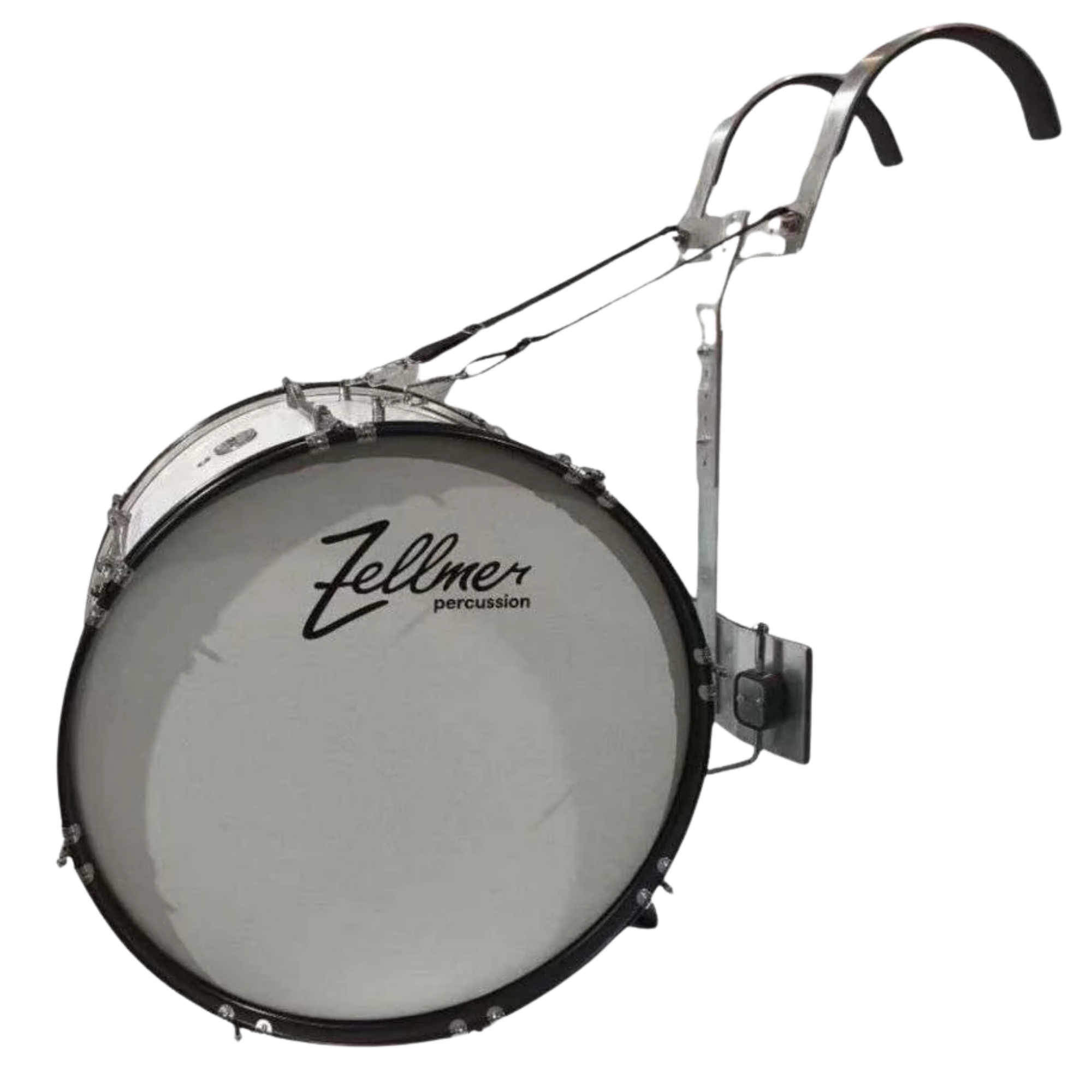 Bumbo Marcial Zellmer Combat 16x14 com Colete Carrier para Fanfarra e Marching Band