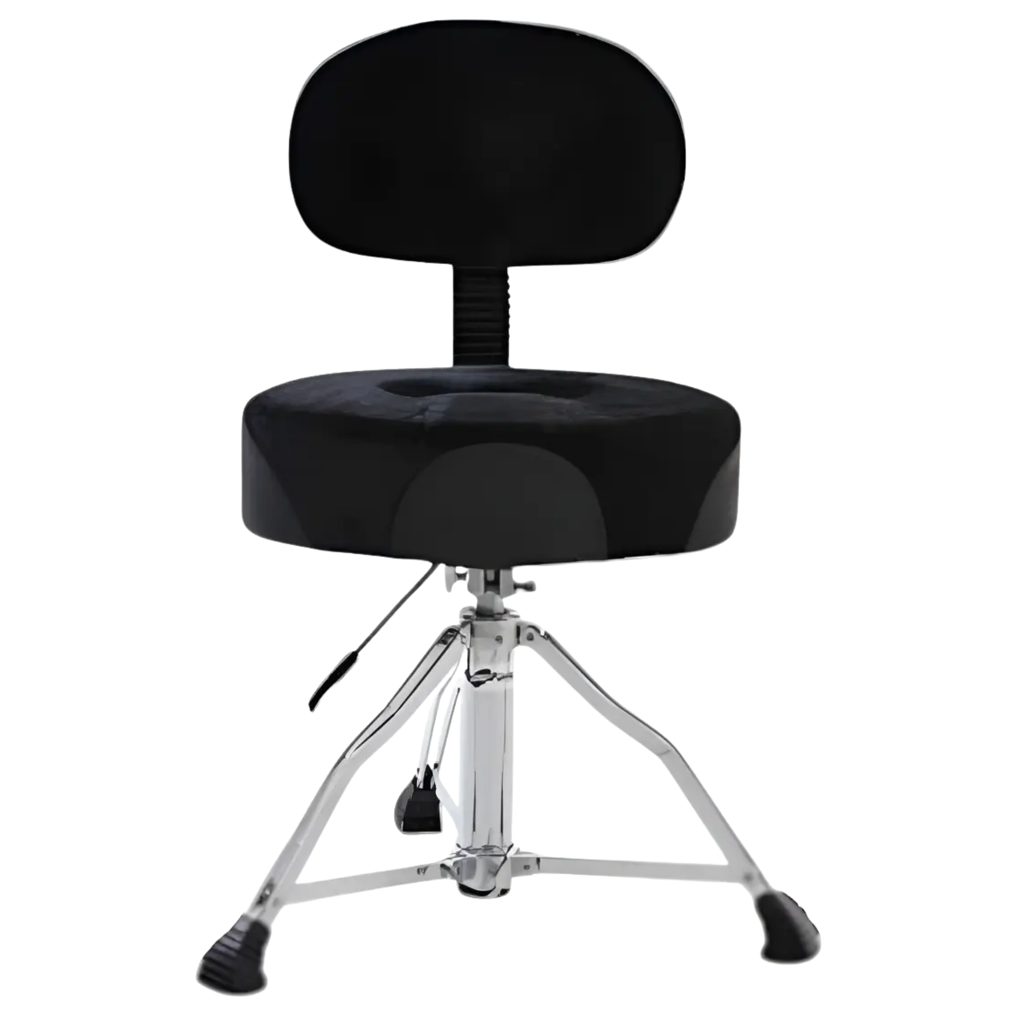 Banco para Bateria Spanking Comfort Desmontável com Encosto Preto Camurça