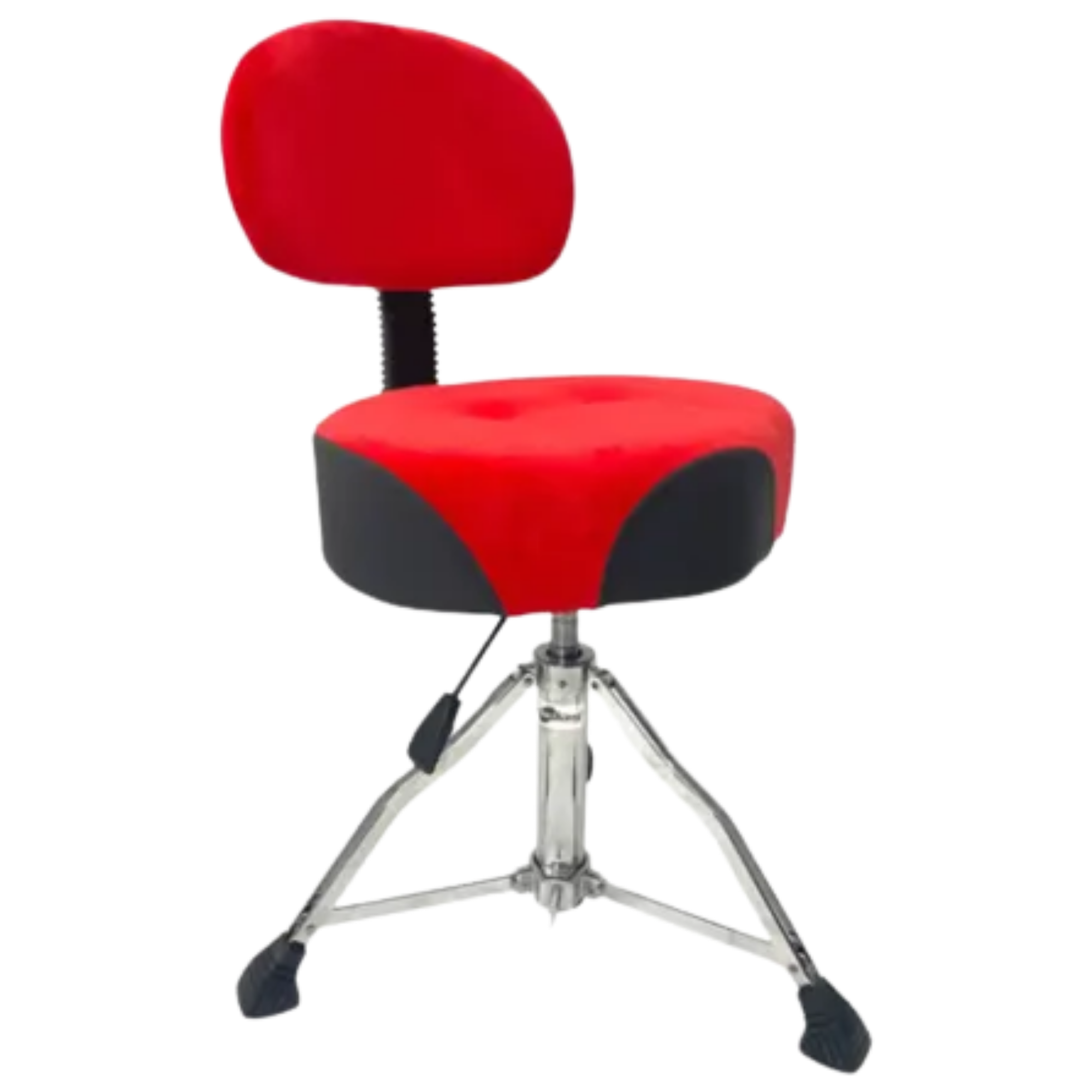 Banco para Bateria Spanking Comfort 23.5 com Encosto Vermelho Camurça