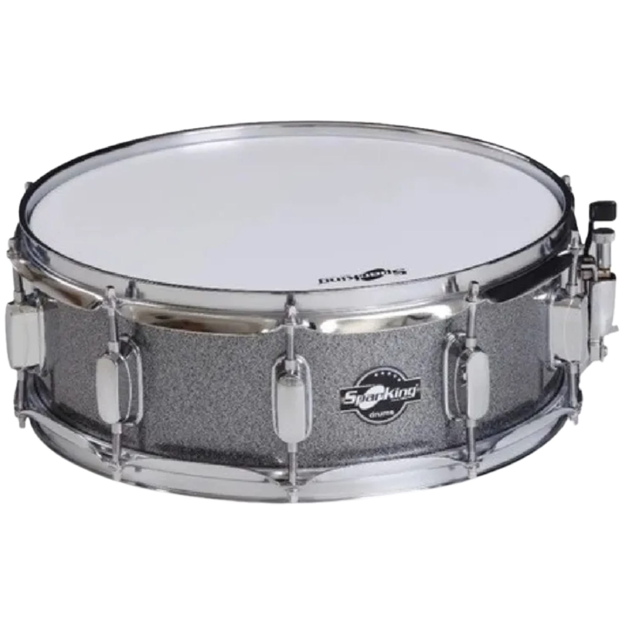 Caixa para Bateria Spanking 14x5 Silver Sparkle 10 Afinações Aro 2,00mm