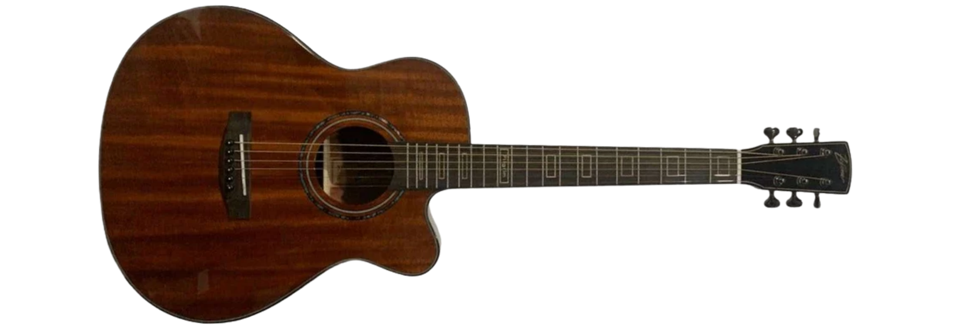 Violão Eletroacústico Zellmer Pilgrim Mahogany Brilhante e Bag