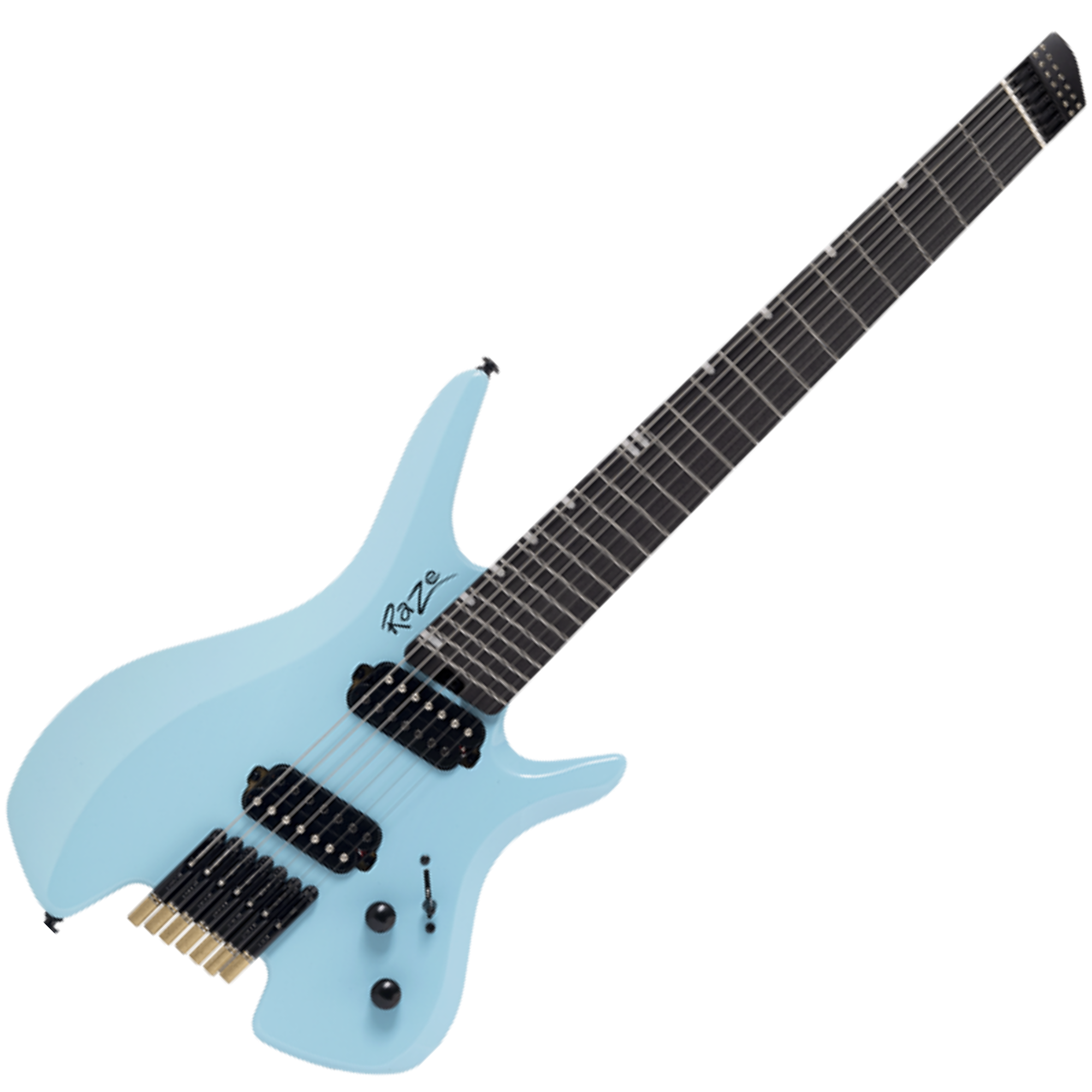 Guitarra Michael Raze GMR507F AB Aqua Blue com Ponte Fixa e Captadores Humbucker