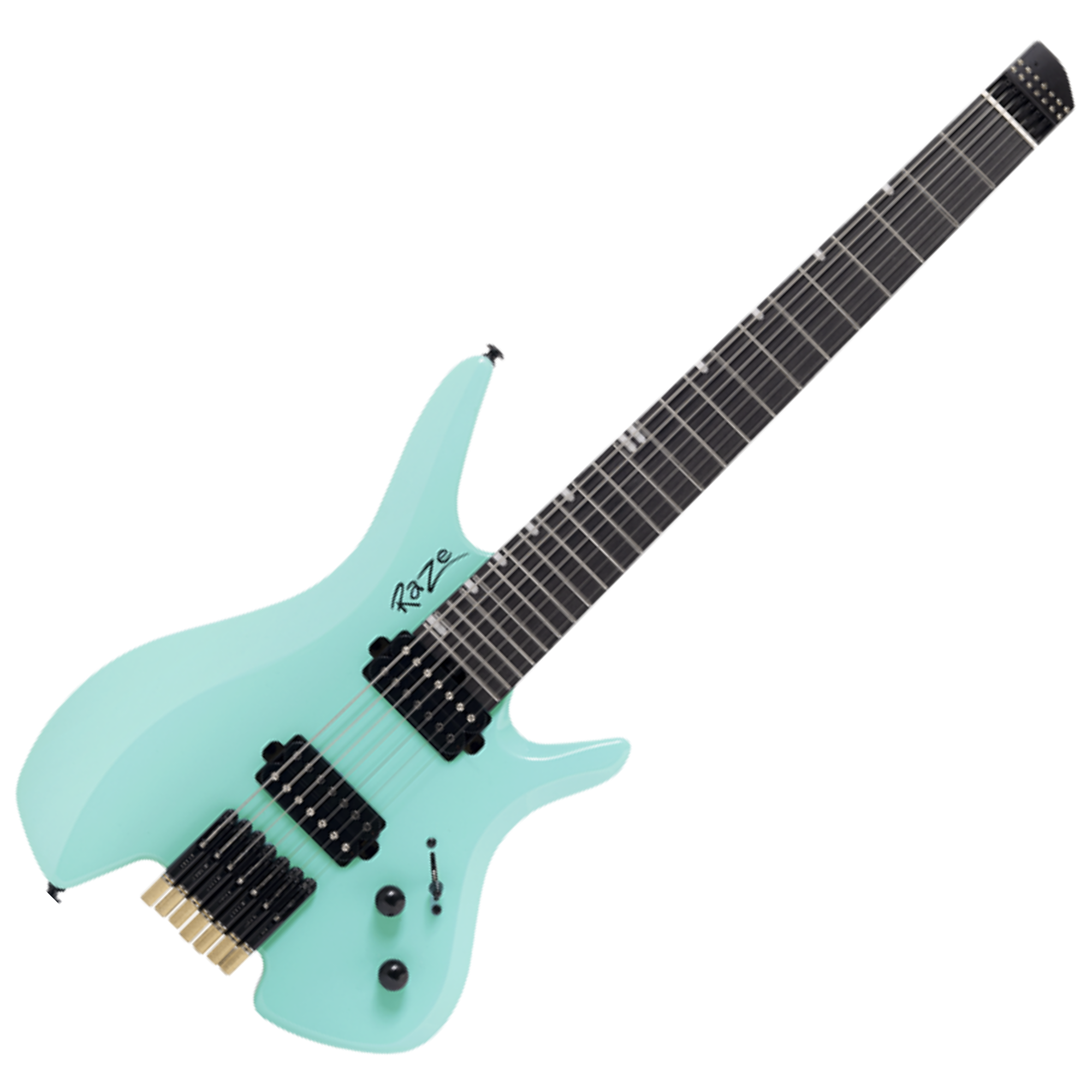 Guitarra Michael Raze GMR507 AG Aqua Green com Ponte Fixa e Captadores Humbucker