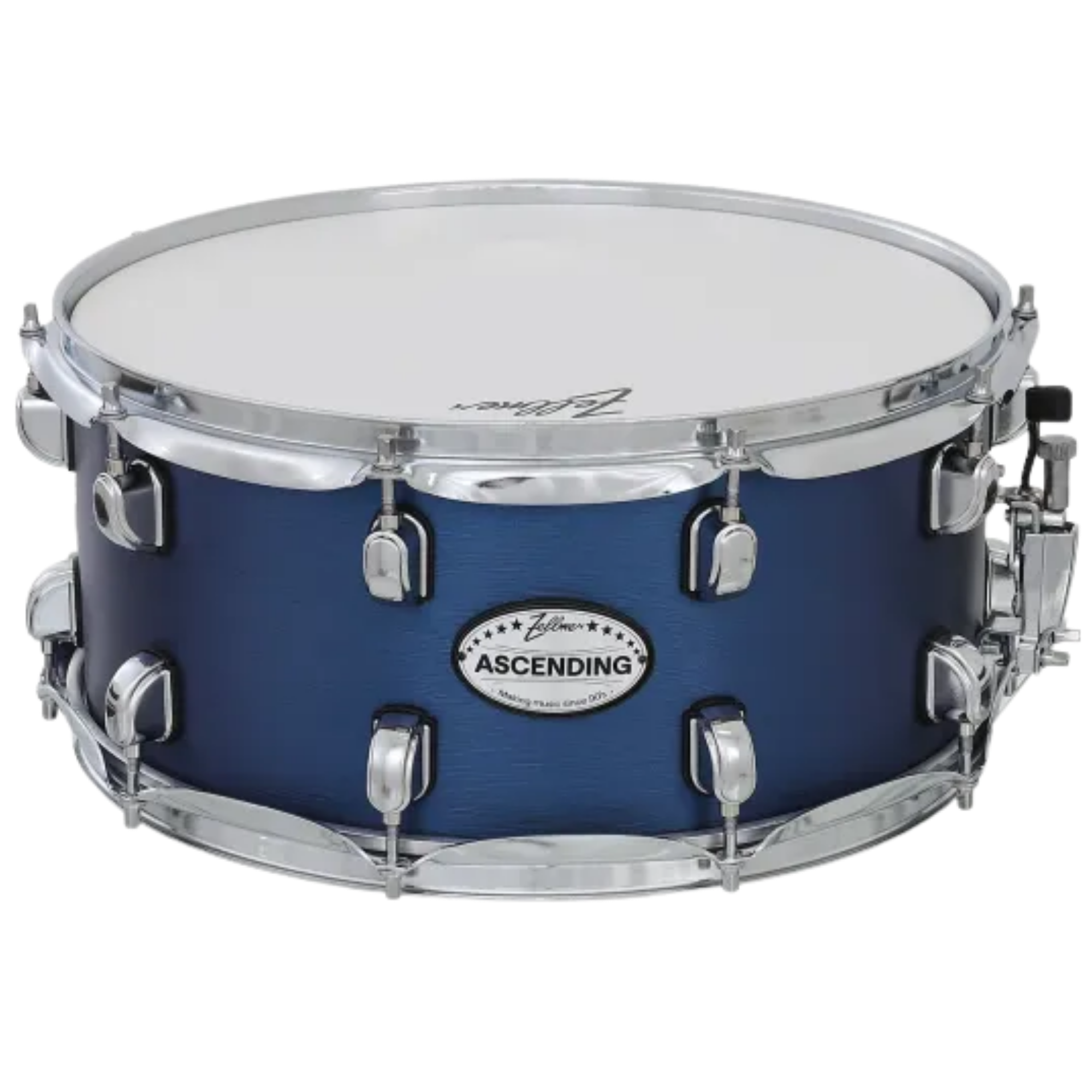 Caixa para Bateria Zellmer Ascending 14” x 6,5” Matte Blue com Aros Cromados