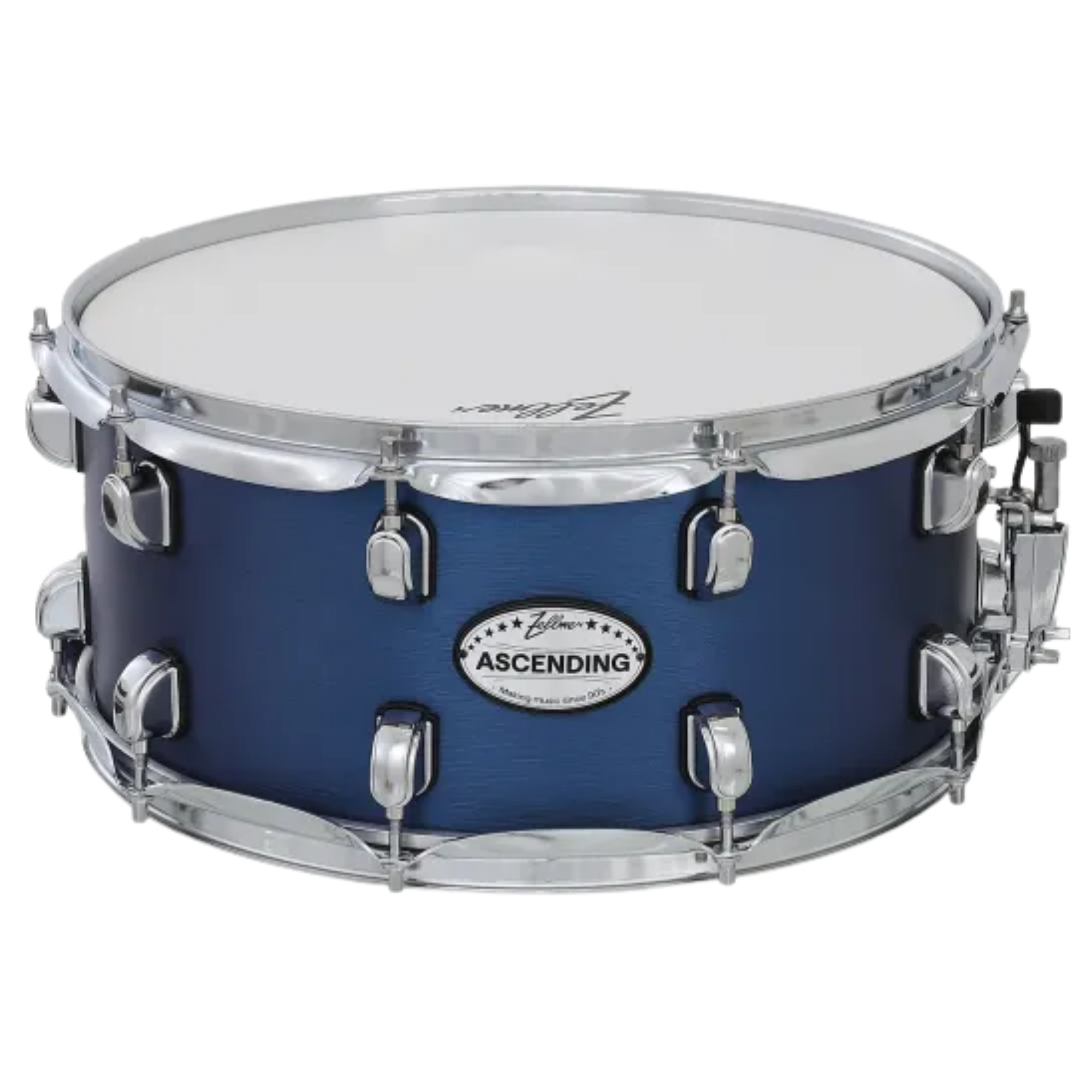 Caixa para Bateria Zellmer Ascending 14” x 6,5” Matte Blue com Aros Cromados