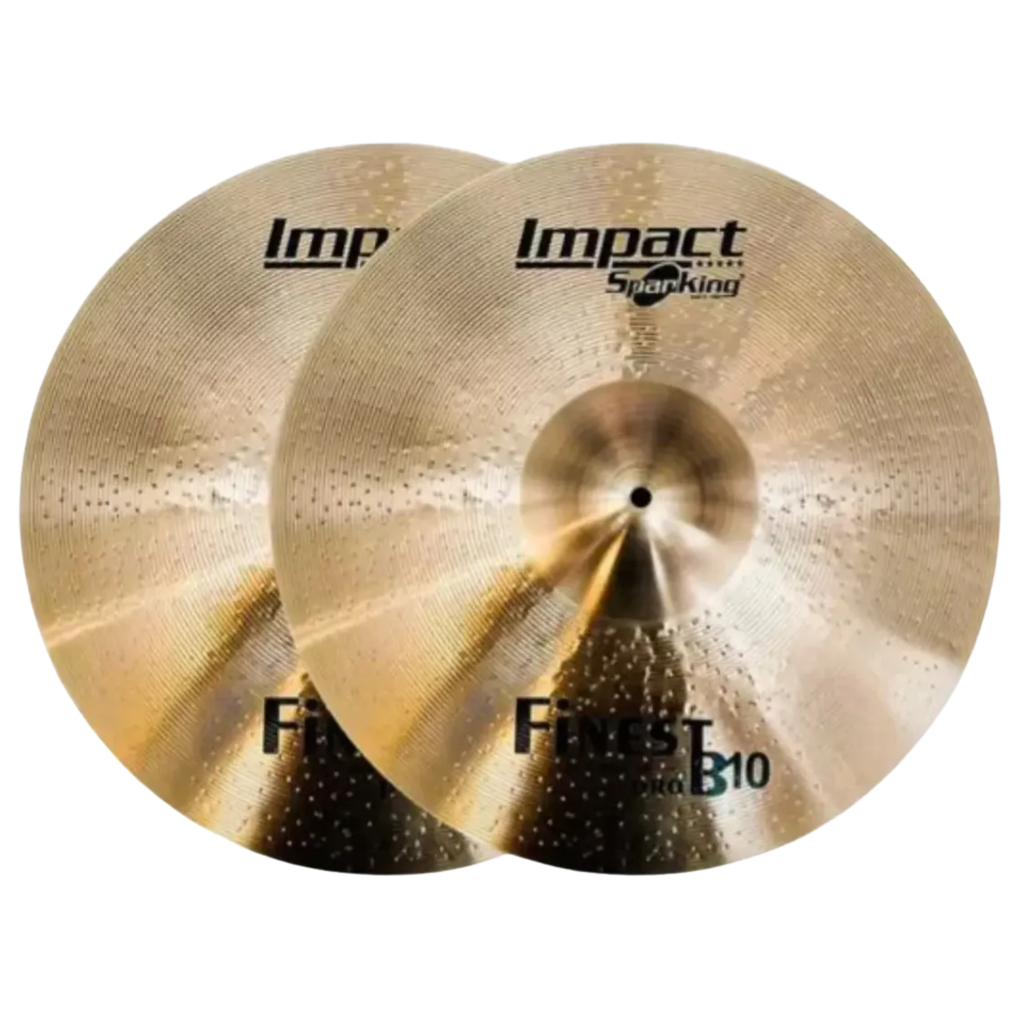 Prato de Bateria Spanking Impact Finest 14” Hi-Hat Chimbal Par Liga B10