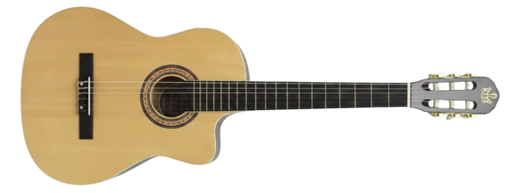 Violão Eletroacústico Nylon Zellmer MT39NCE Natural Dark Brown 39” Cutaway com EQ03LCD