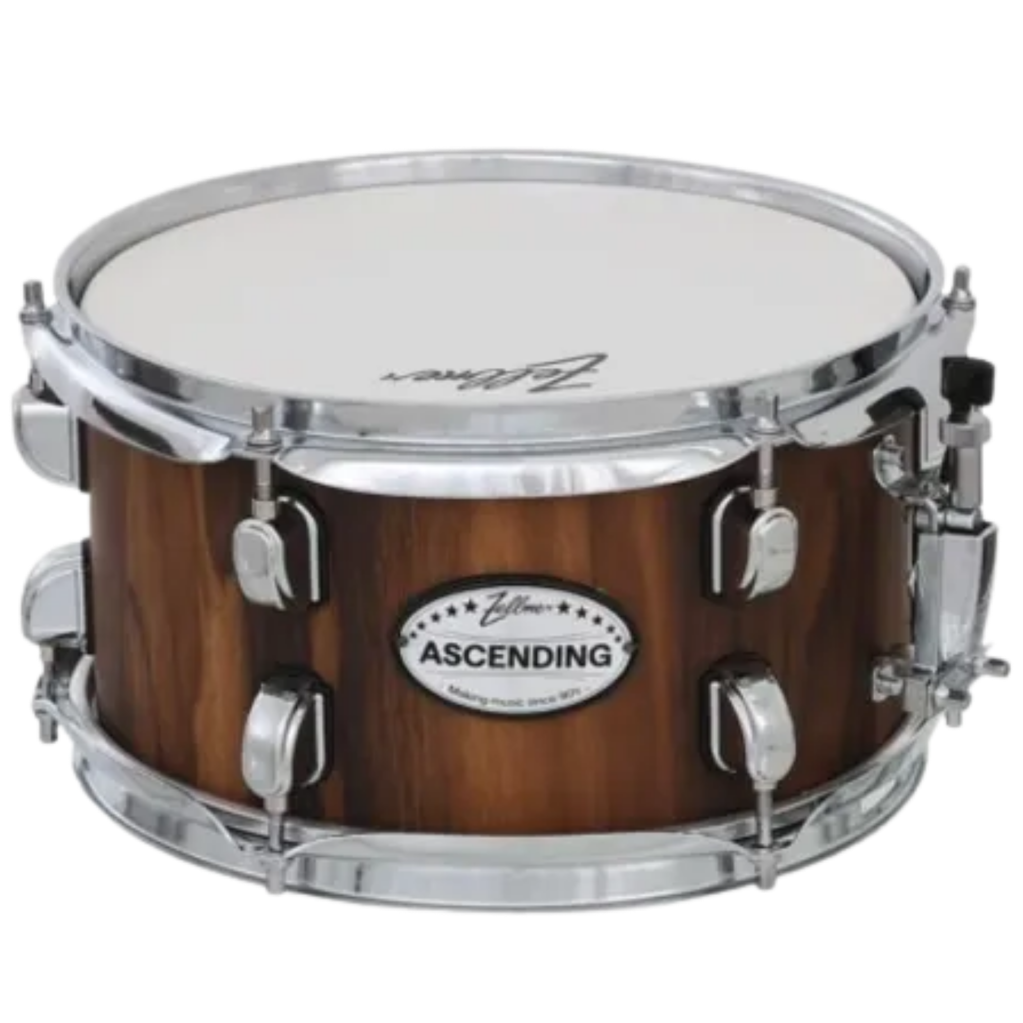 Caixa para Bateria Zellmer Ascending 10” x 5,5” Black Wood com Aros Cromados