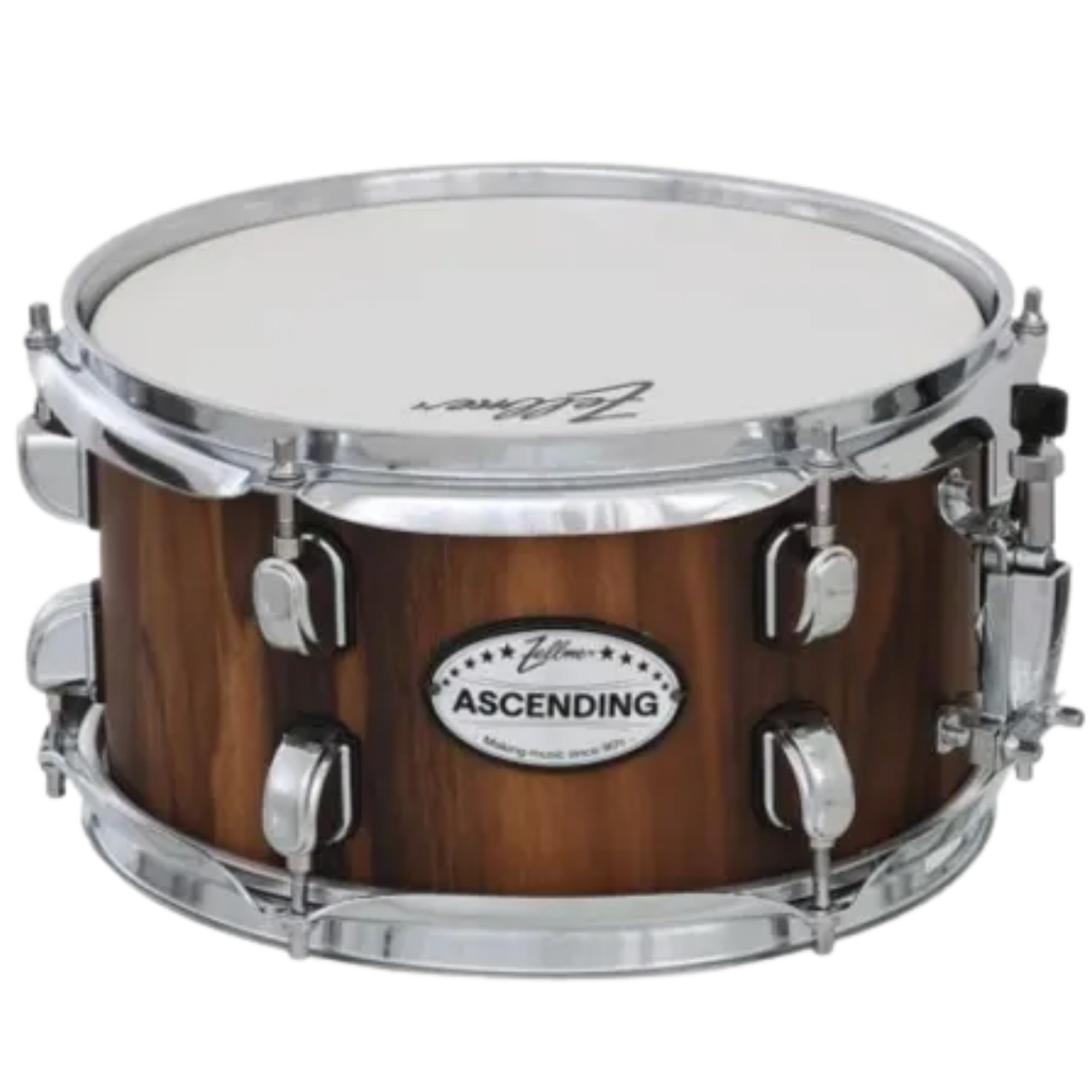 Caixa para Bateria Zellmer Ascending 10” x 5,5” Black Wood com Aros Cromados