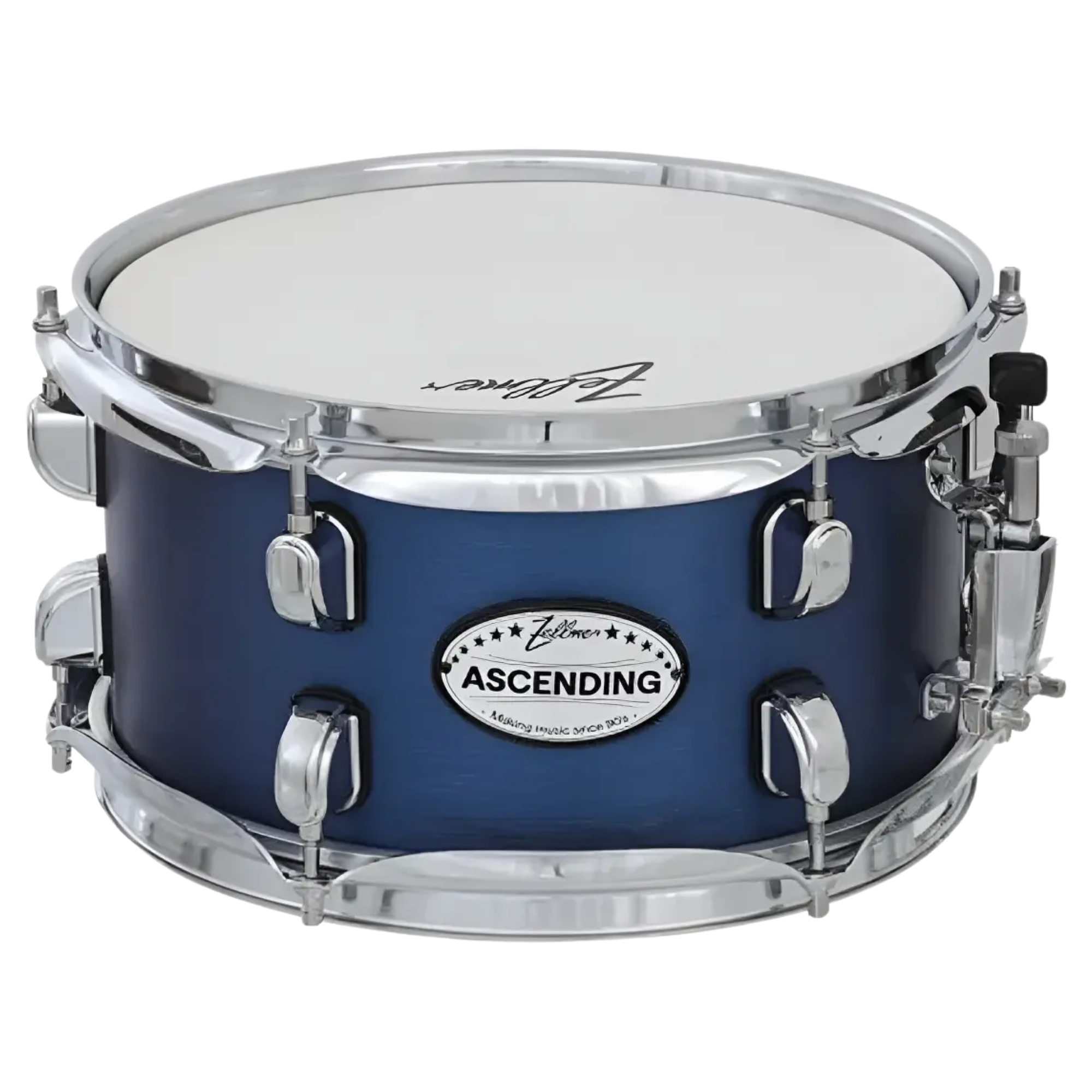 Caixa para Bateria Zellmer Ascending 10” x 5,5” Matte Blue com Aros Cromados