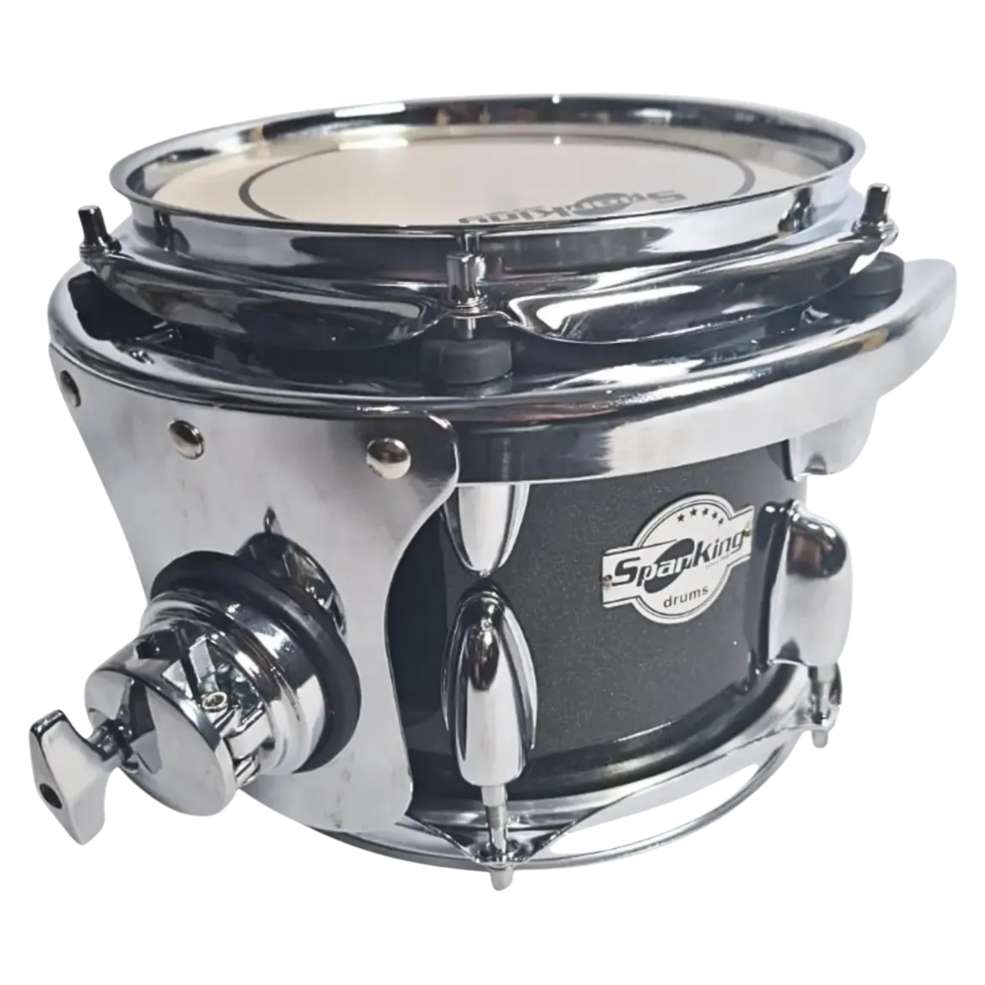 Tom para Bateria Spanking 8” x 6,5” Black Sparkle com 5 Afinações