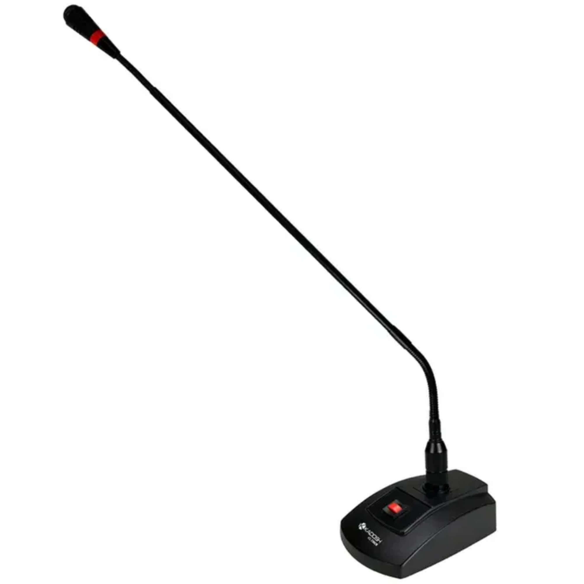 Microfone Gooseneck Kadosh KG-730CB Condensador Cardioide com Haste Metálica de 30 cm Base de Mesa com Botão On/Off e Phantom Power