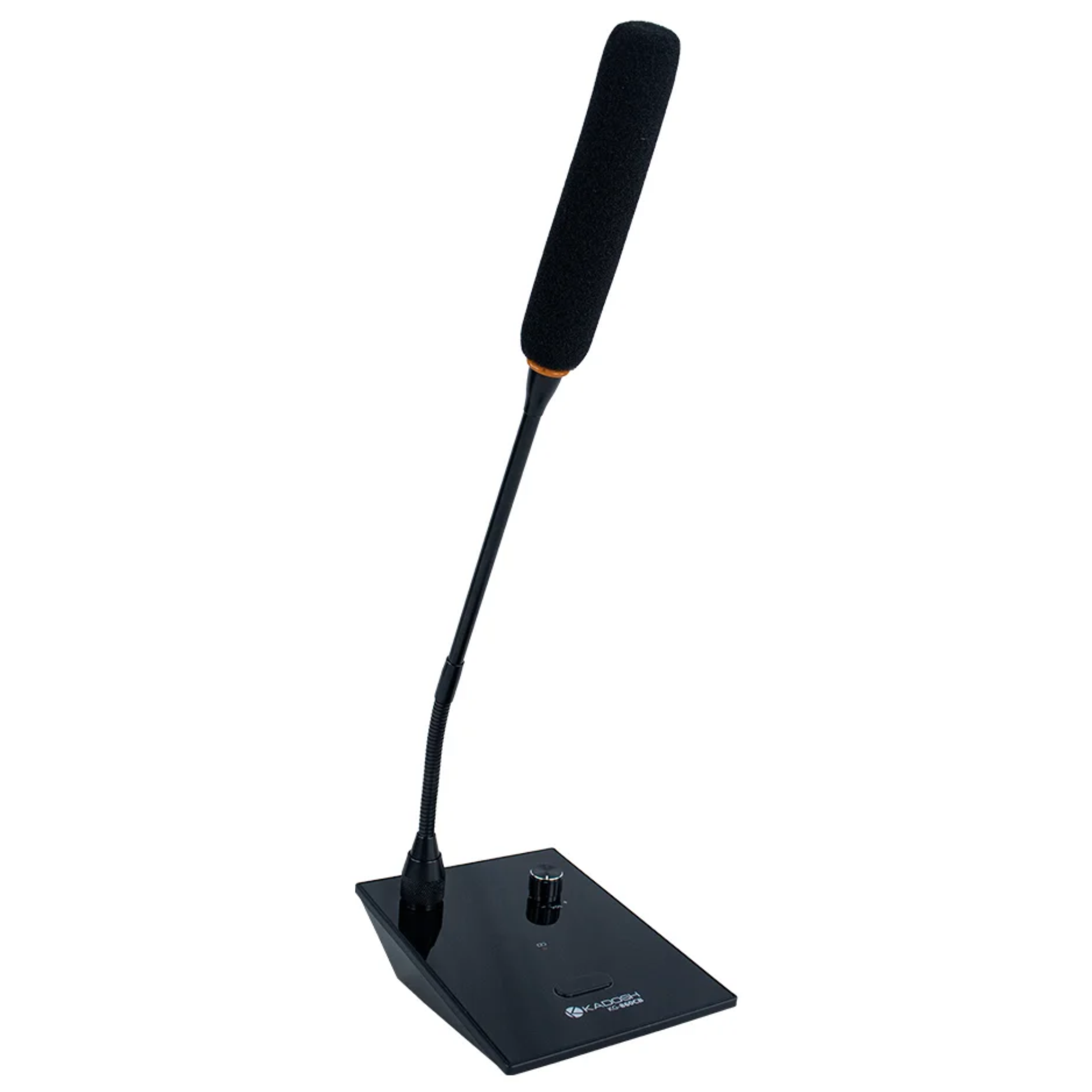 Microfone Gooseneck Kadosh KG-860CB Condensador Cardioide com Base de Mesa Botão On/Off LED Indicador e Phantom Power