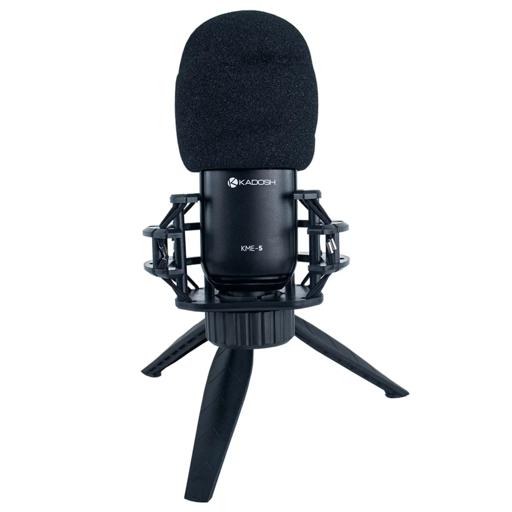 Microfone Condensador Kadosh KME-5 Cardioide com Cápsula Banhada a Ouro de 34 mm Saída XLR e Phantom Power 48V