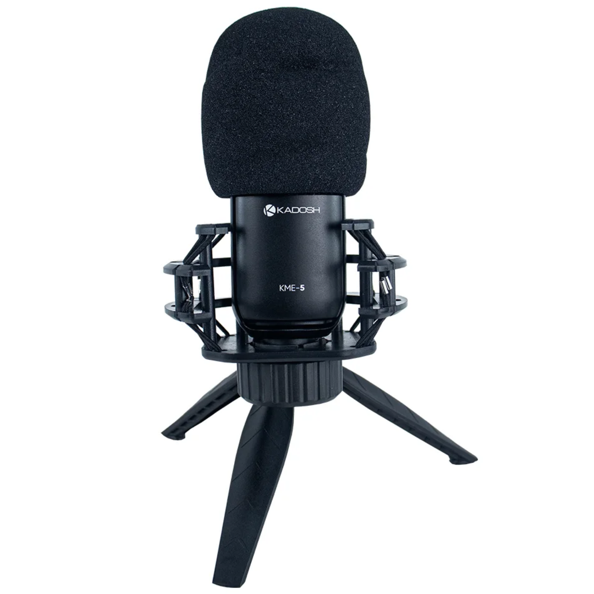 Microfone Condensador Kadosh KME-5 Cardioide com Cápsula Banhada a Ouro de 34 mm Saída XLR e Phantom Power 48V