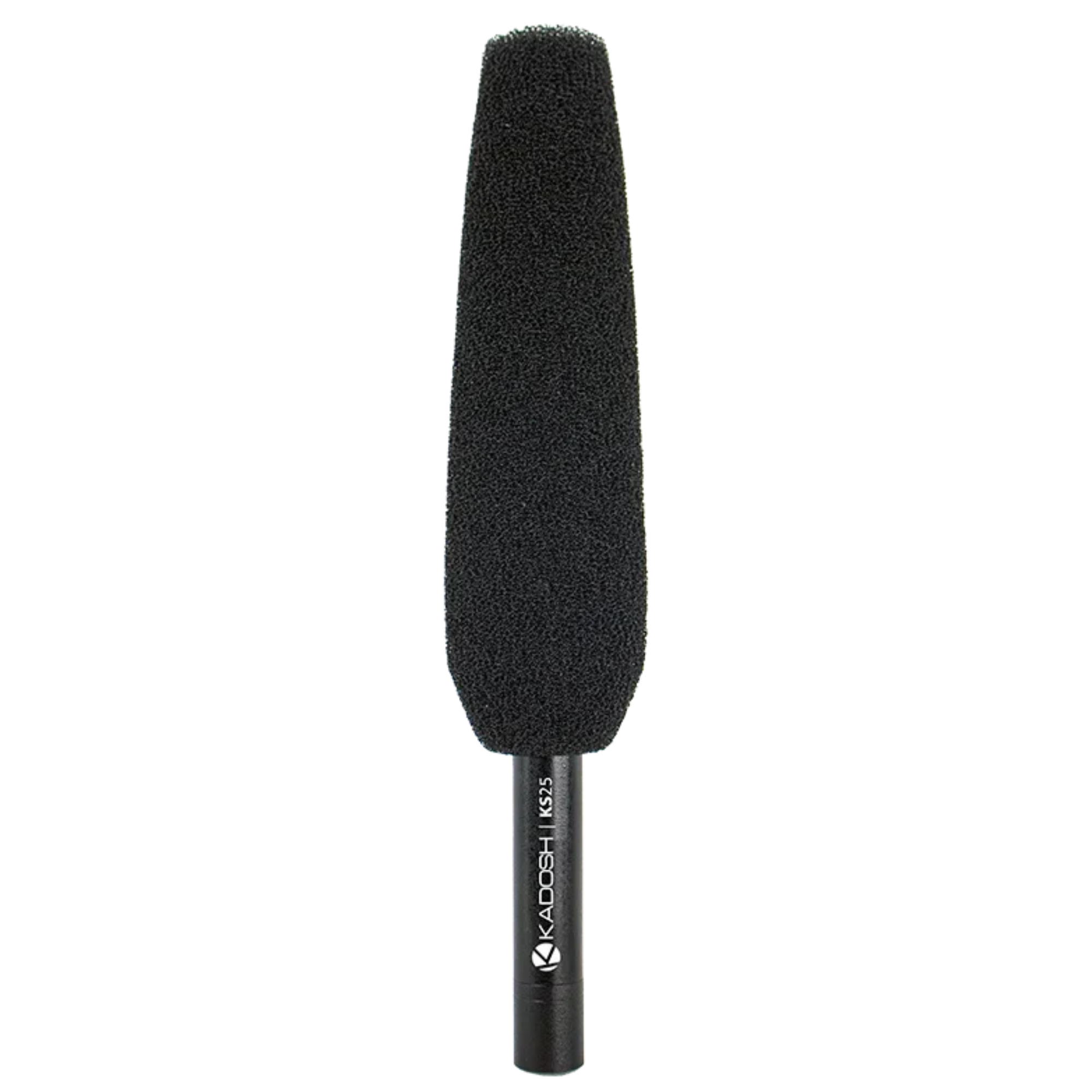 Microfone Condensador Shotgun Kadosh KS25 Hipercardioide para Câmeras e Filmagens com Saída XLR Banhada a Ouro e Phantom Power 48V