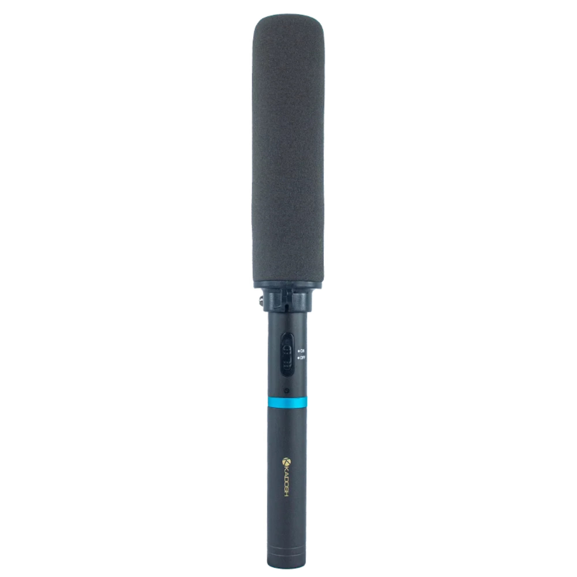 Microfone Condensador Shotgun Kadosh KS35 Hipercardioide para Filmagens e Entrevistas com Filtro Passa-Alta, Saída XLR e Phantom Power 48V