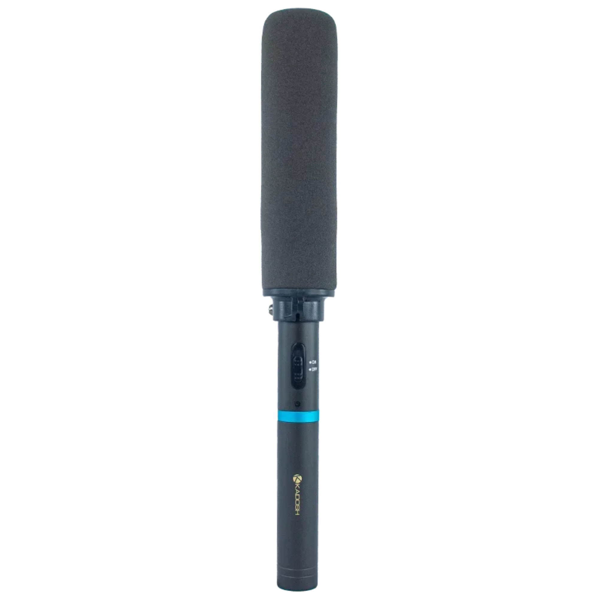 Microfone Condensador Shotgun Kadosh KS35 Hipercardioide para Filmagens e Entrevistas com Filtro Passa-Alta, Saída XLR e Phantom Power 48V
