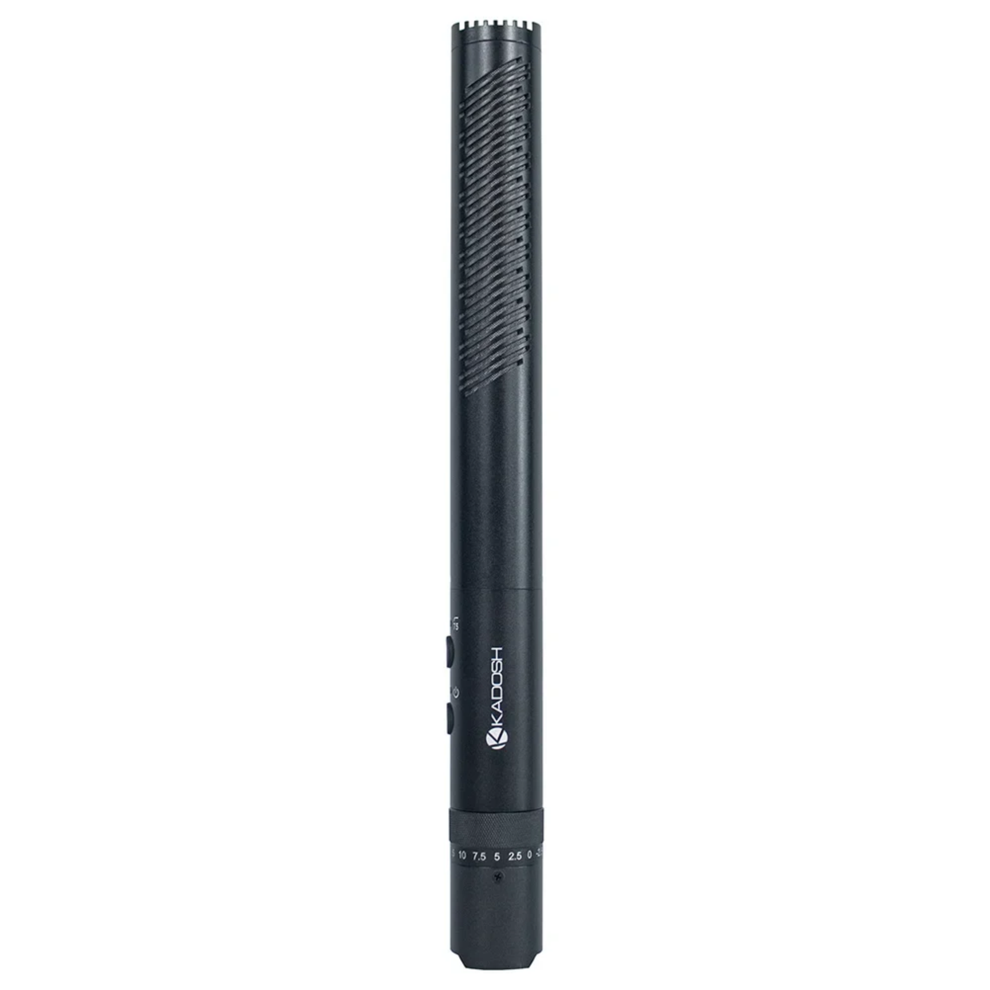 Microfone Shotgun Kadosh KSC-18 Supercardioide para Câmeras com Saída USB-C para P2 3,5 mm Monitoramento por Fone, Ganho Ajustável e Filtro Low-Cut