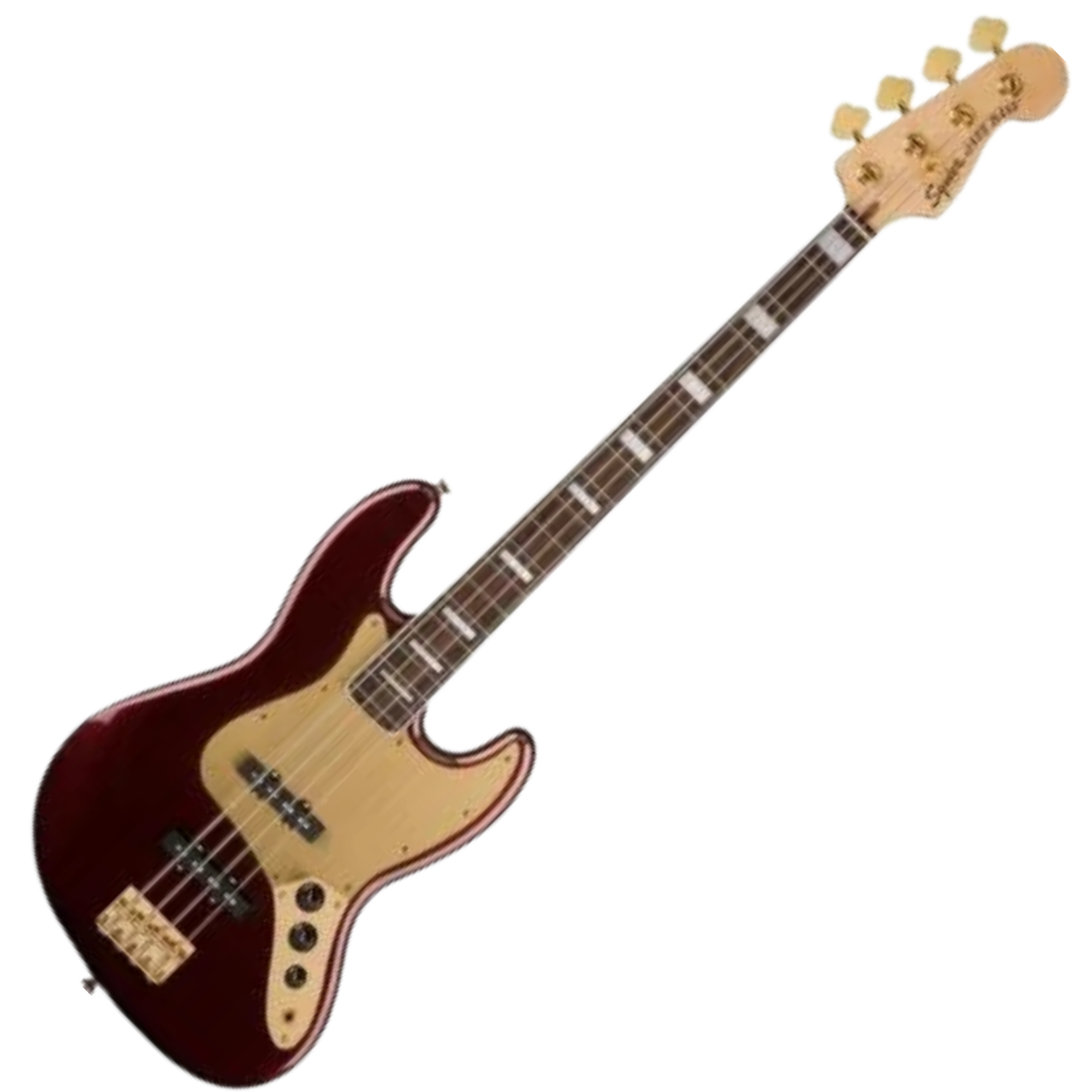 Contrabaixo Squier Jazz Bass Gold Edition 4 Cordas Corpo Nato Ruby Red