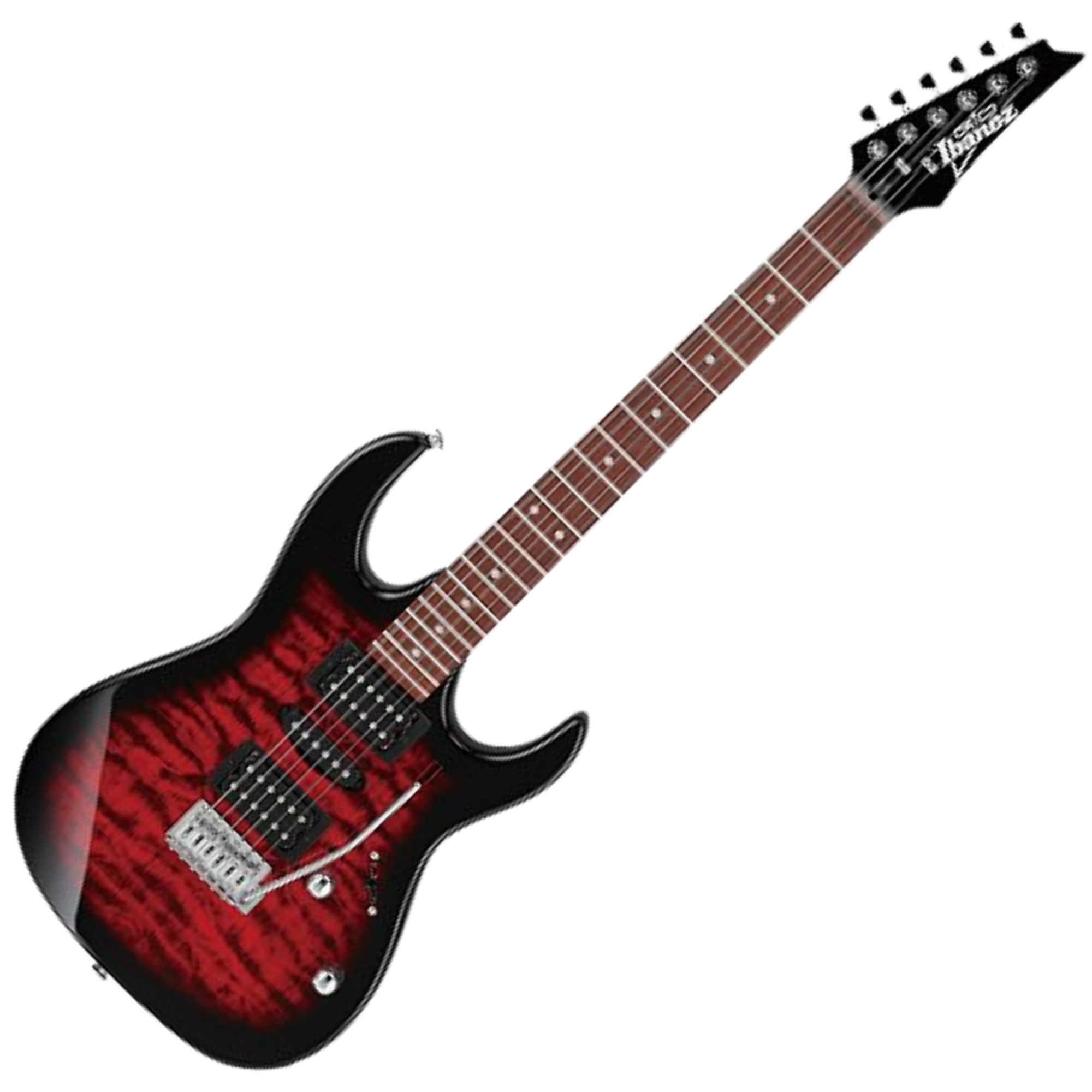 Guitarra 6C RG GIO Trans Red Burst Ibanez GRX70QA-TRB