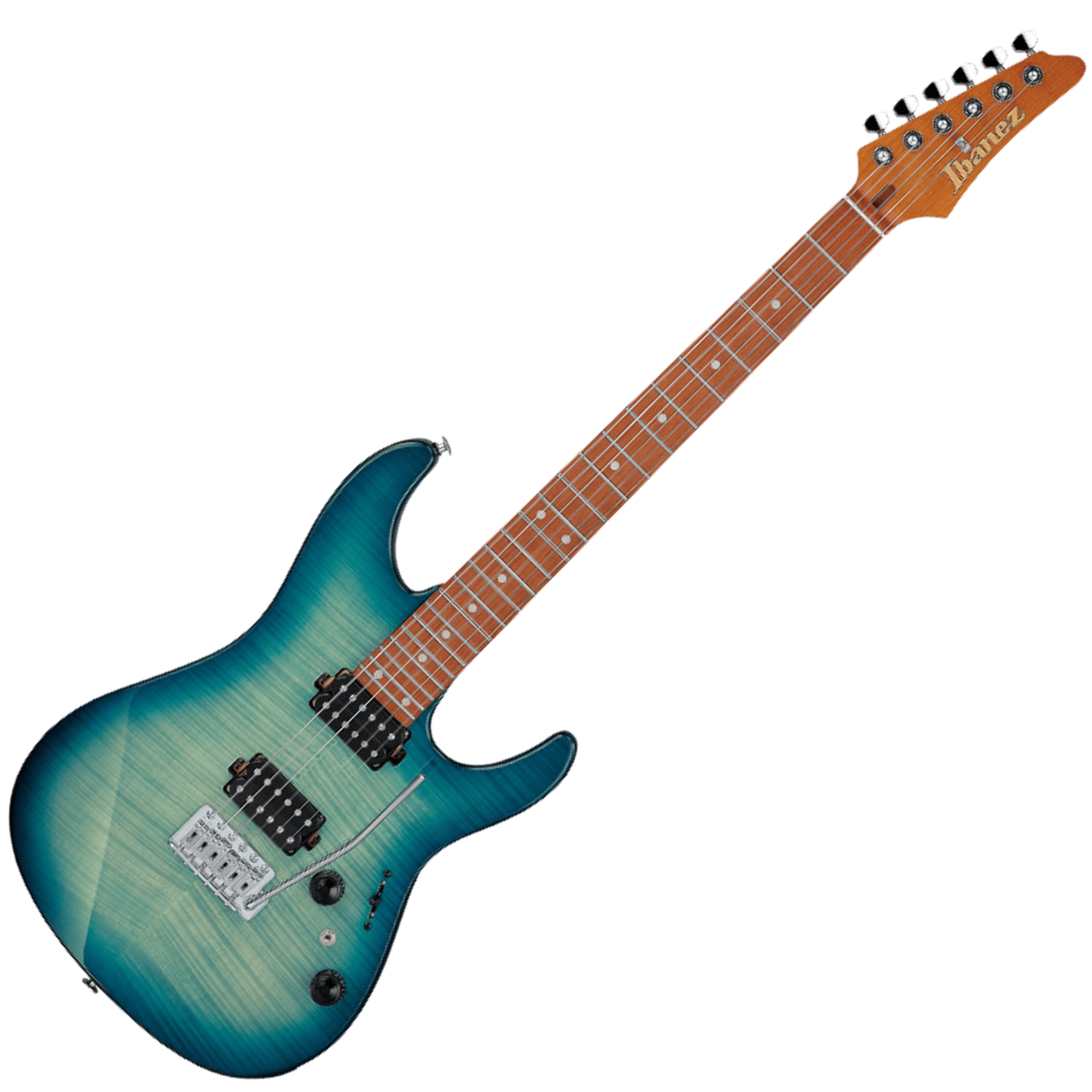 Guitarra Transparent Turquoise Burst Ibanez AZ AZ24S1F-TXB
